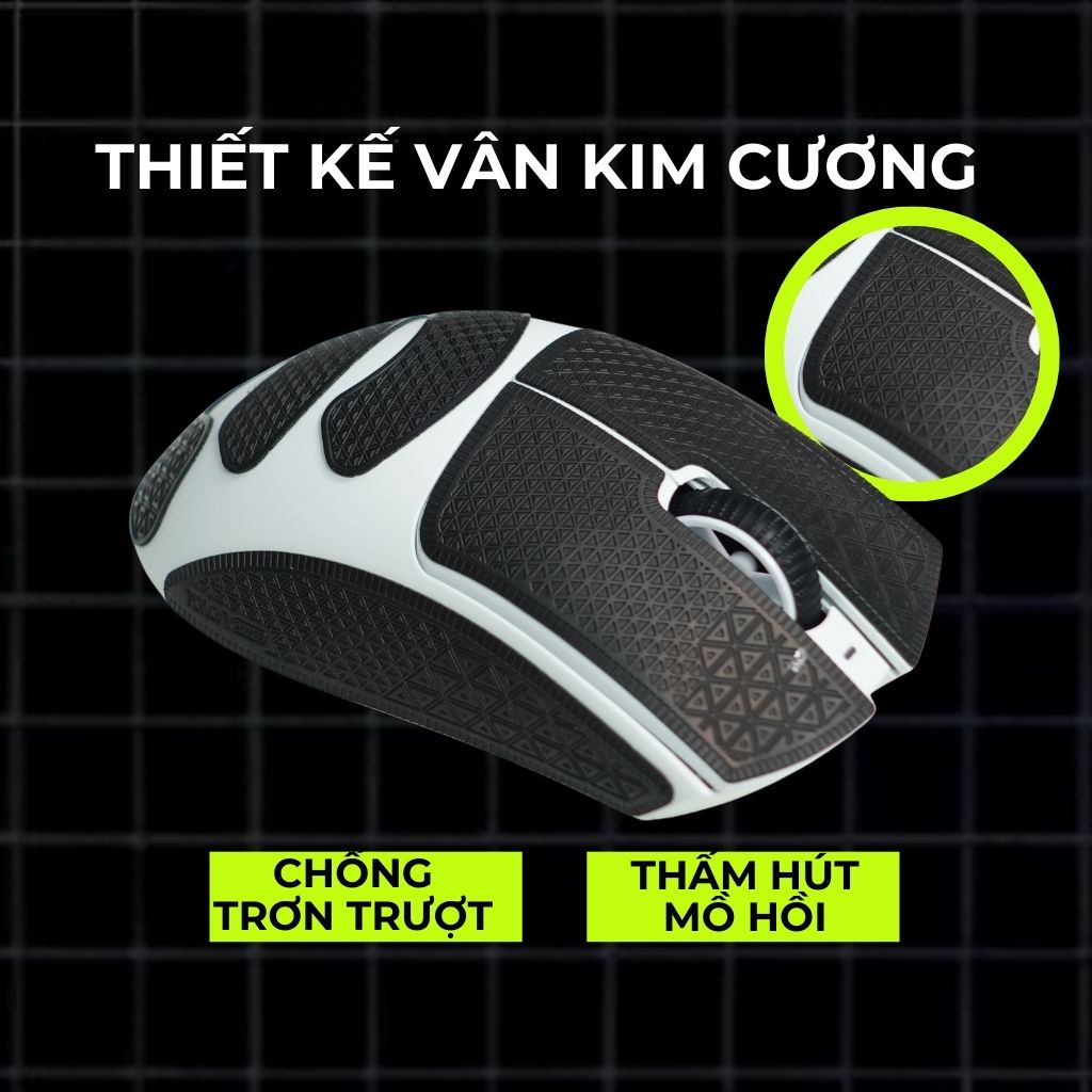 Grip Tape Chuột Deather V4 Pro Ultra – Miếng Dán 3M Chống Trượt Full Bộ | Talon Games