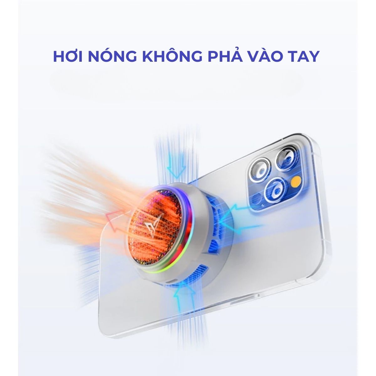 Flydigi B8X | Quạt tản nhiệt sò lạnh từ tính dành cho điện thoại và máy tính bảng