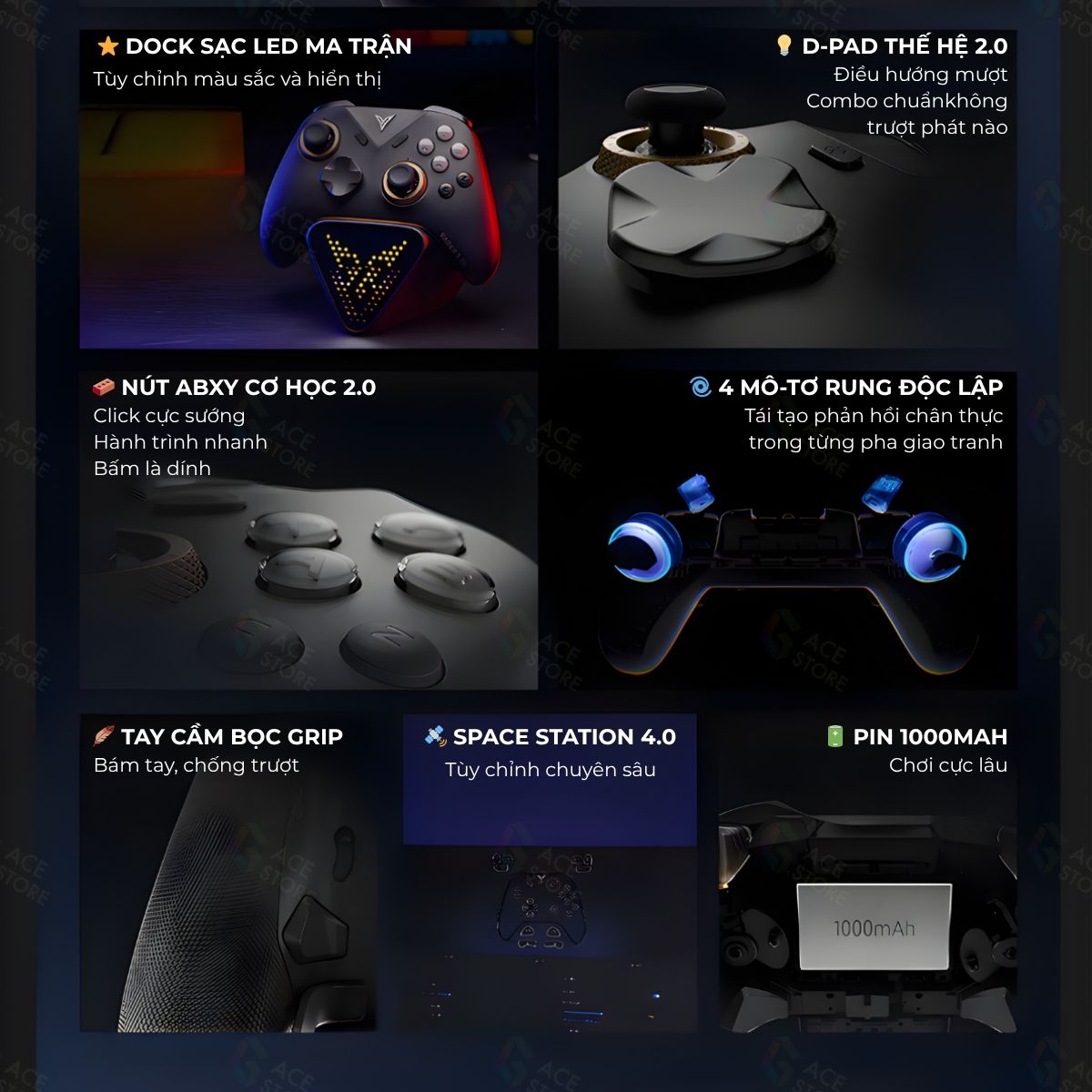 [Chính hãng] Tay cầm chơi game Flydigi Vader 5 Pro