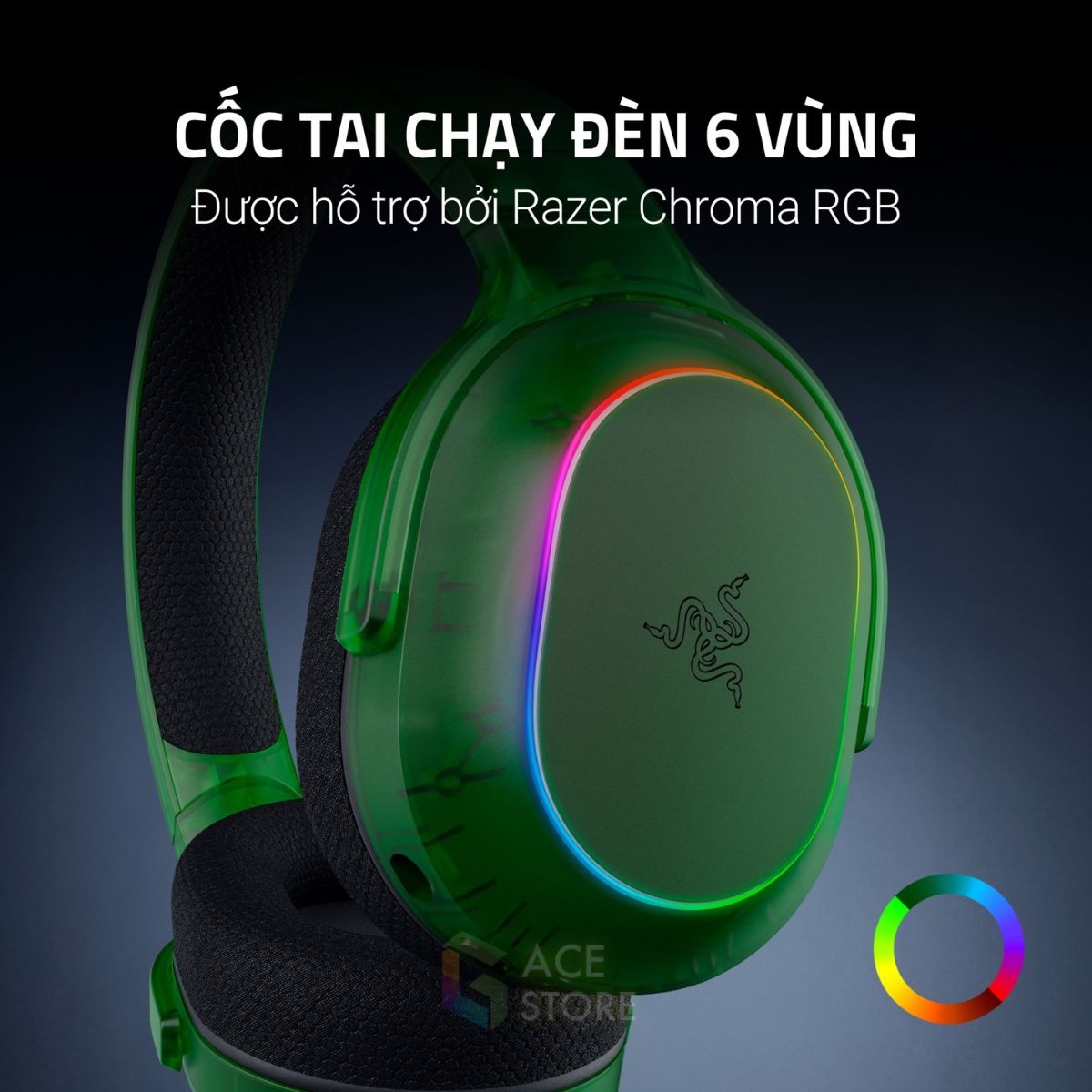 Tai Nghe không dây Razer Barracuda X Chroma Phantom Green Edition RZ04-05220300-R3M1