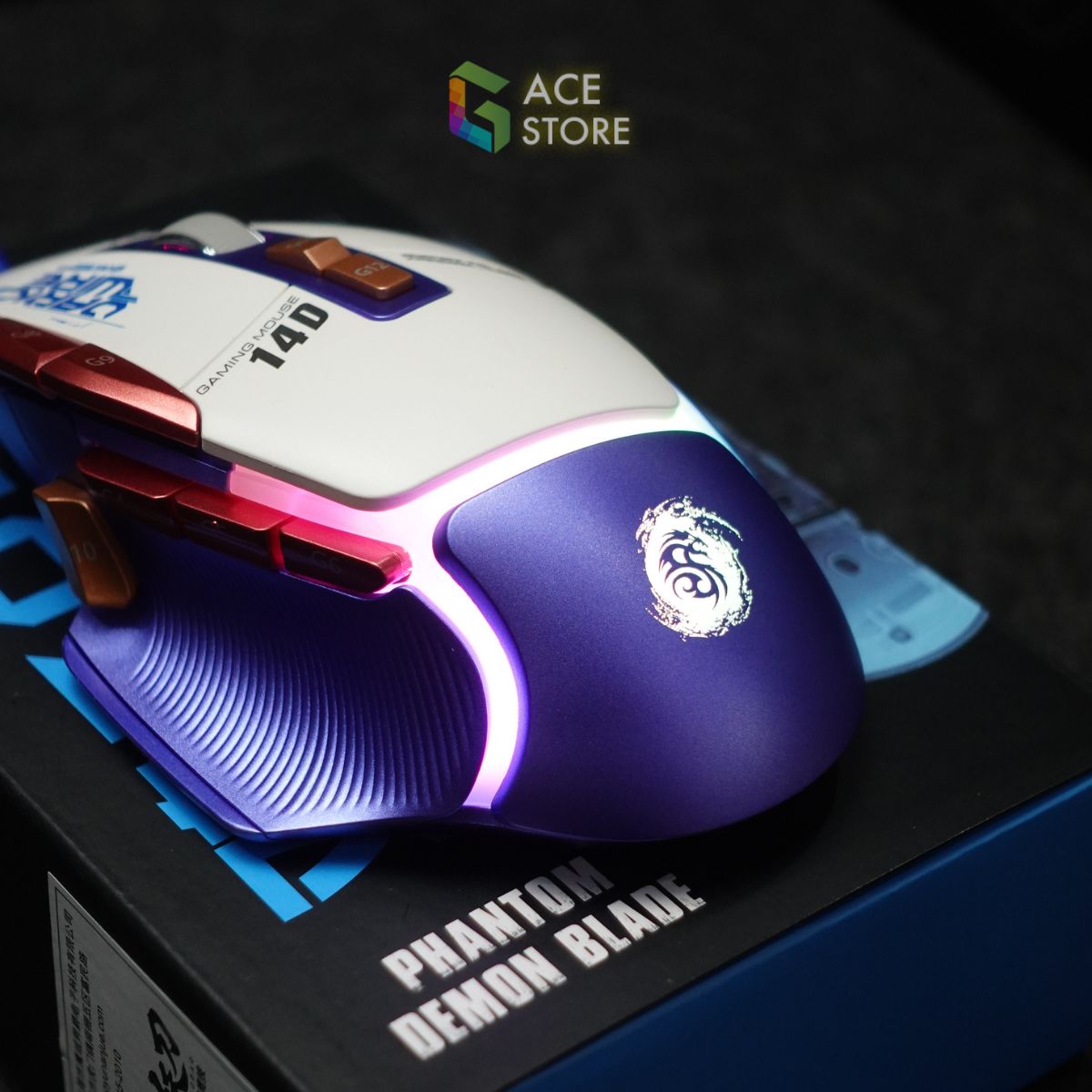 Chuột Gaming Demon Baron 14D - Hỗ Trợ Ghìm Tâm PUBG Mobile & PC | 1000Hz - 6400 DPI