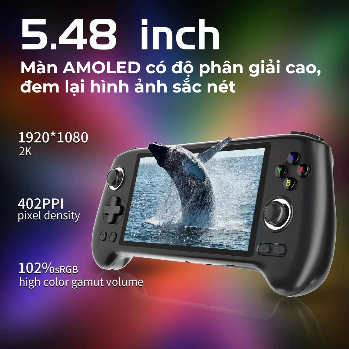 Máy Chơi Game ANBERNIC RG556 Android 13 5.48 inch Màn hình OLED, Có Quạt Tản Nhiệt