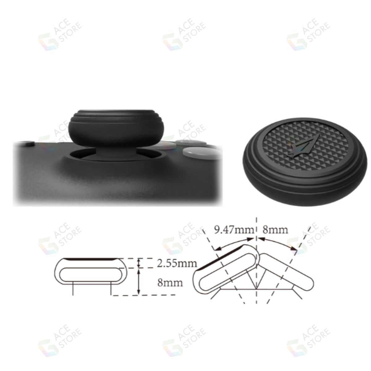 Núm Bọc Analog Dạng Lõm VAREYGEEK - Controller Thumb Grip | 3 Kiểu Cao, Chống Trượt, Tăng Độ Chính Xác