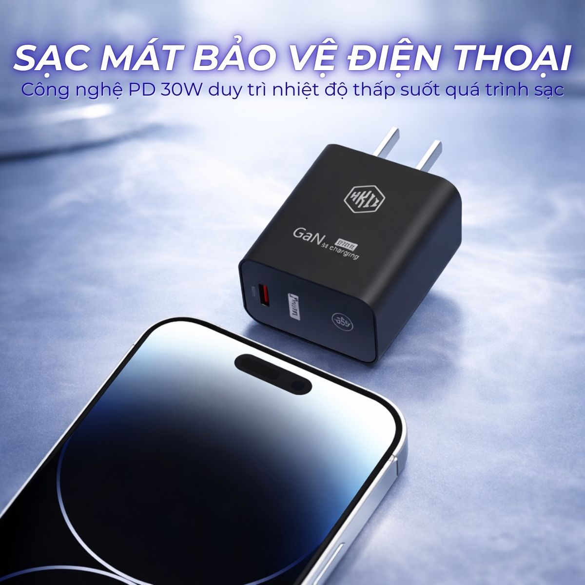 Củ sạc nhanh KIRI CHARGER 35W GaN – TYPE-C SẠC MÁT, AN TOÀN, HIỆU SUẤT CAO