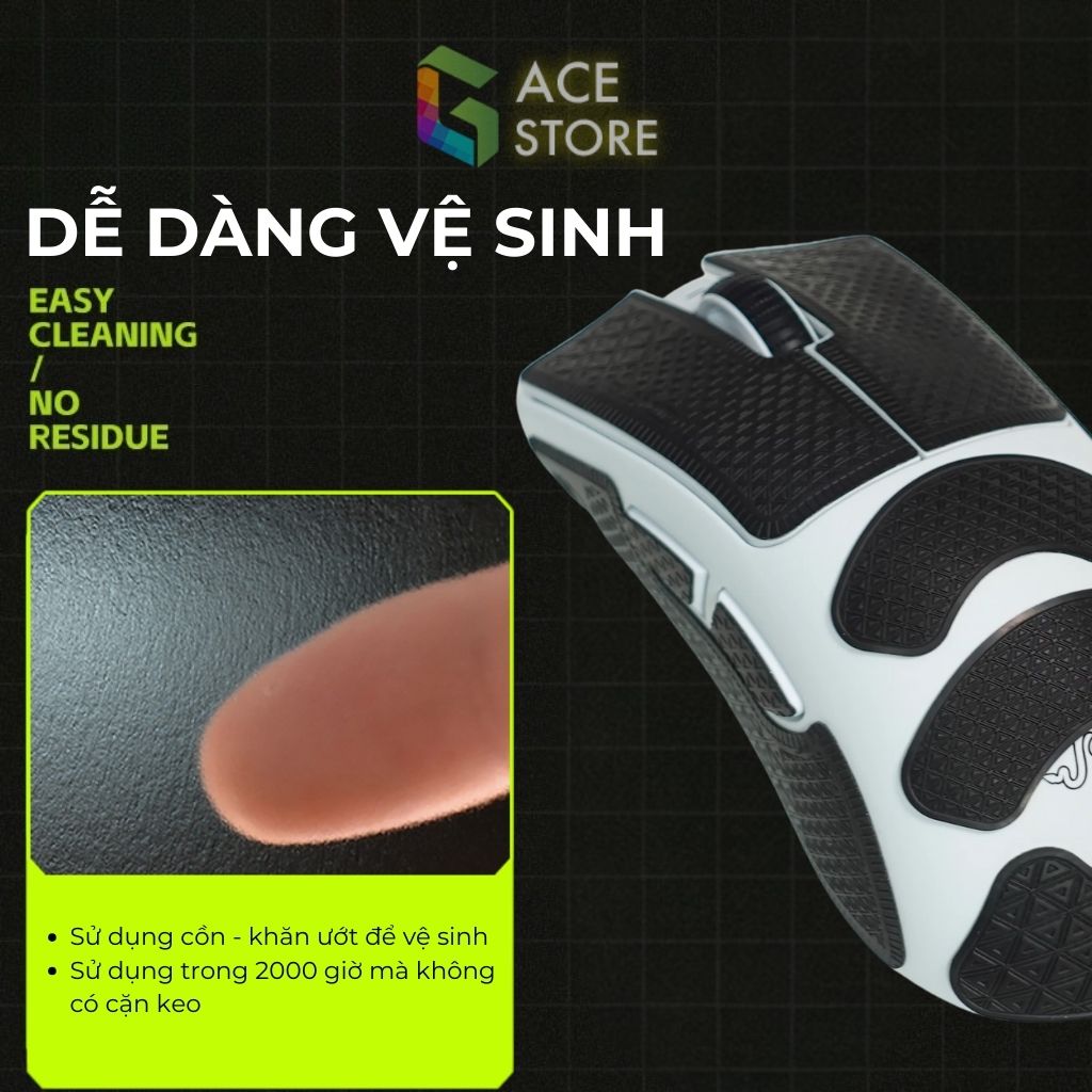 Grip Tape Chuột Deather V4 Pro Ultra – Miếng Dán 3M Chống Trượt Full Bộ | Talon Games