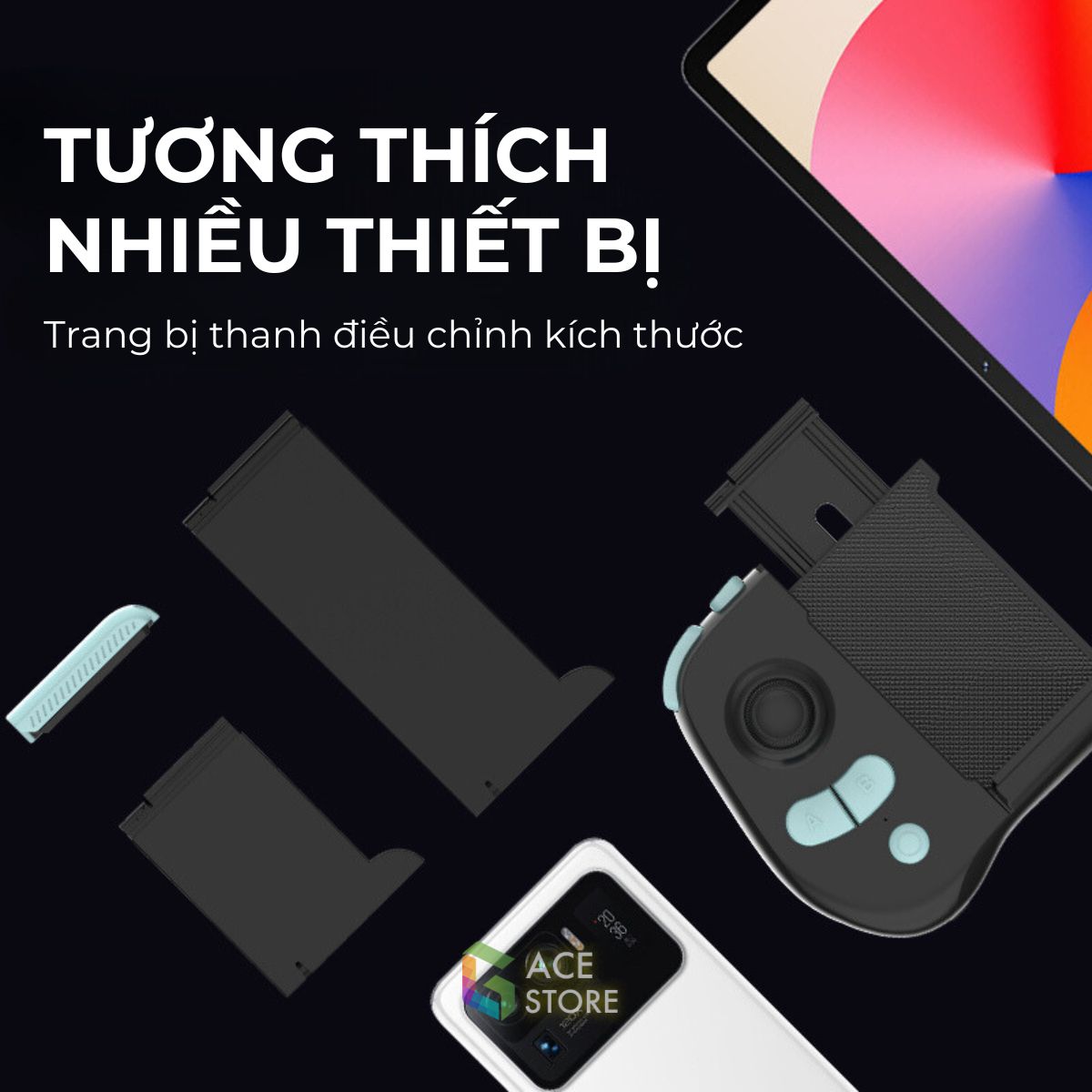 Tay Cầm Chơi Game Rawm F2 - Độ Trễ Thấp, Joystick Nhạy, Hỗ Trợ Autotap | Tay Cầm Tương Thích Điện Thoại & Máy Tính Bảng