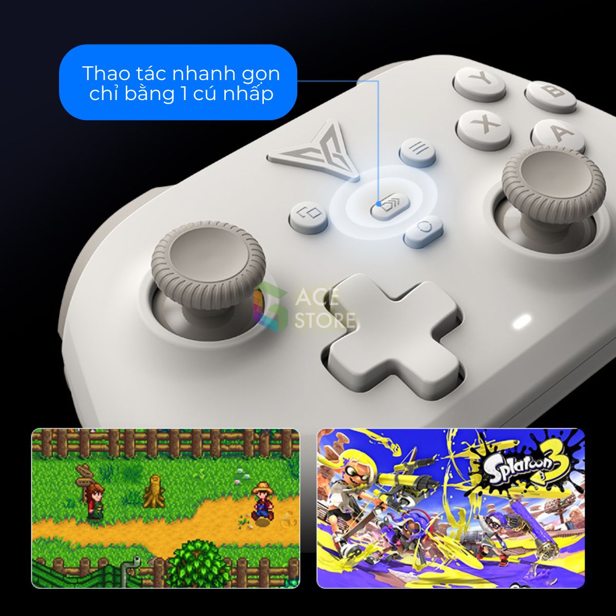 Flydigi Dune Fox | Tay cầm chơi game Wireless hỗ trợ đa nền tảng PC/Switch/Mobile