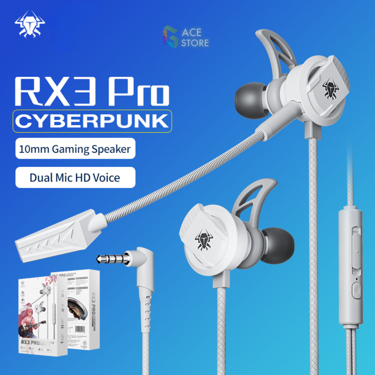 Plextone RX3 PRO | Tai nghe chơi game mic rời, chống ồn, jack 3.5mm sử dụng điện thoại, laptop, PC