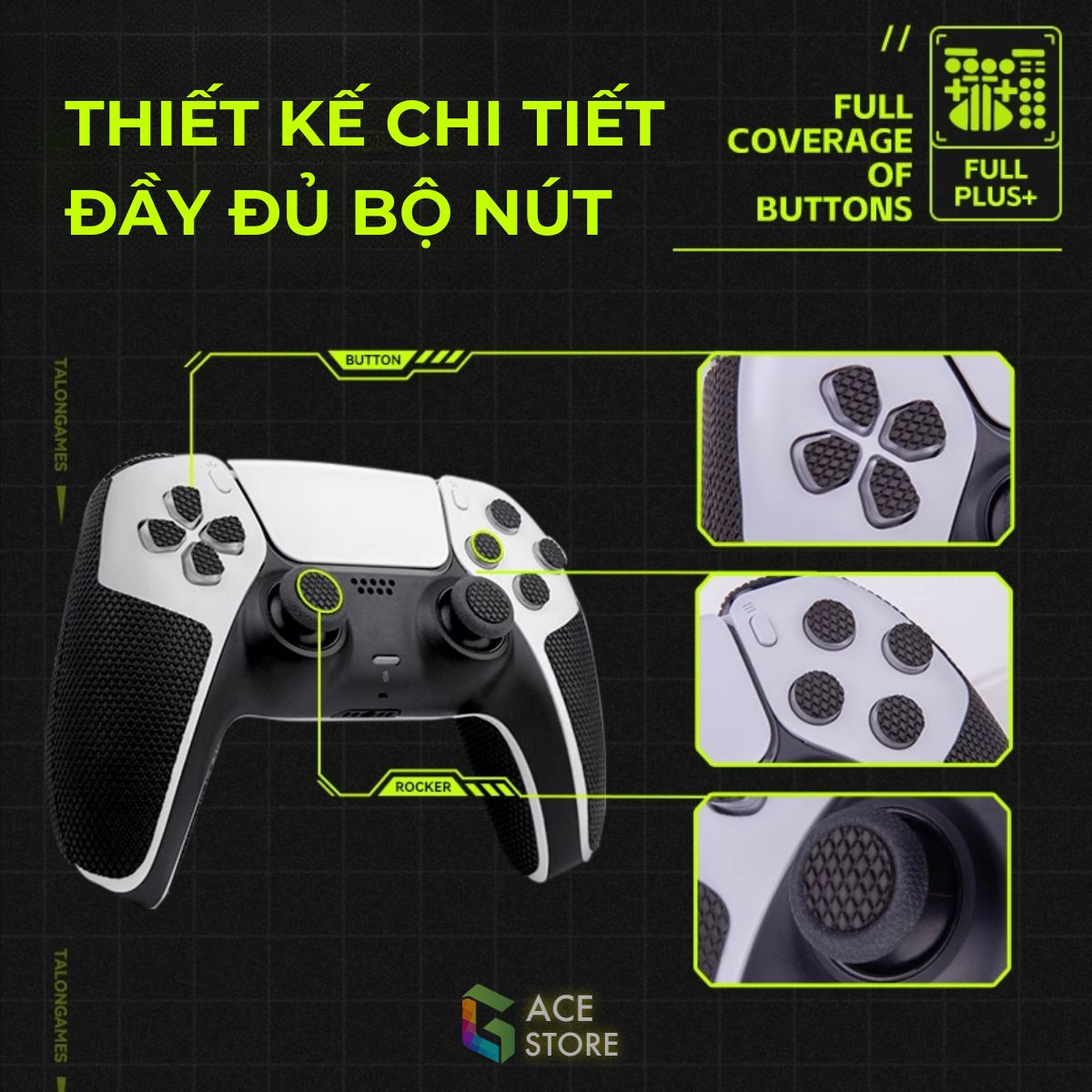 Miếng Dán Grip Tape 3M Chống Trượt Cho Tay cầm Dualsense PS5 Edge