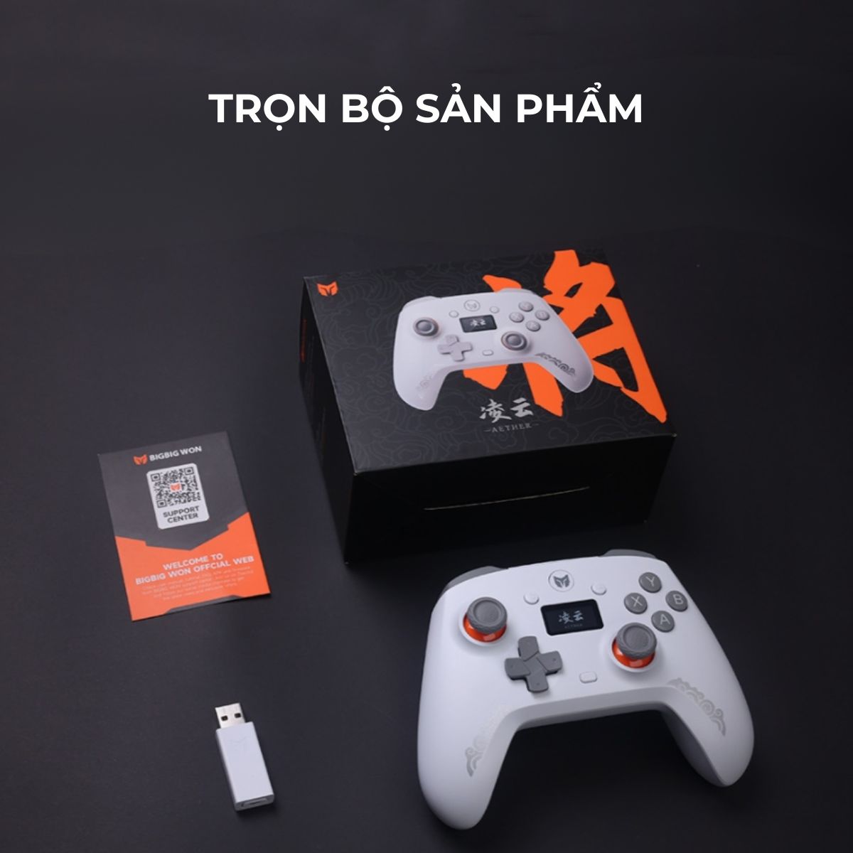 Tay Cầm Chơi Game BigBig Won Aether hỗ trợ đa nền tảng, Hall Trigger, Hall Joystick