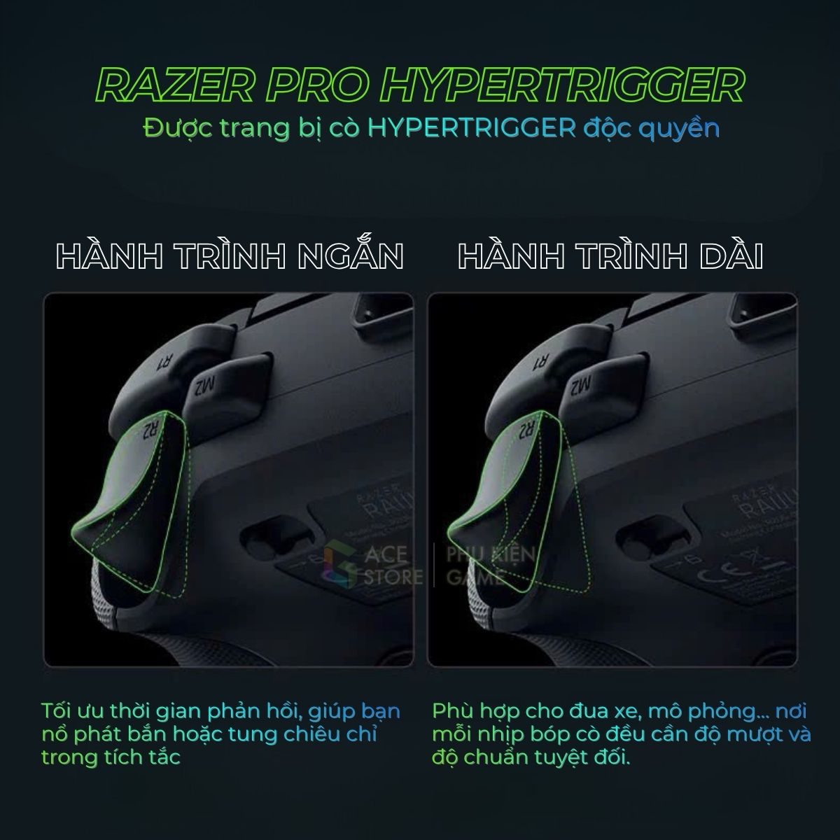 [Chính hãng] Tay Cầm Chơi Game Razer Raiju V3 Pro – Chuẩn Esports Cho PS5™ & PC