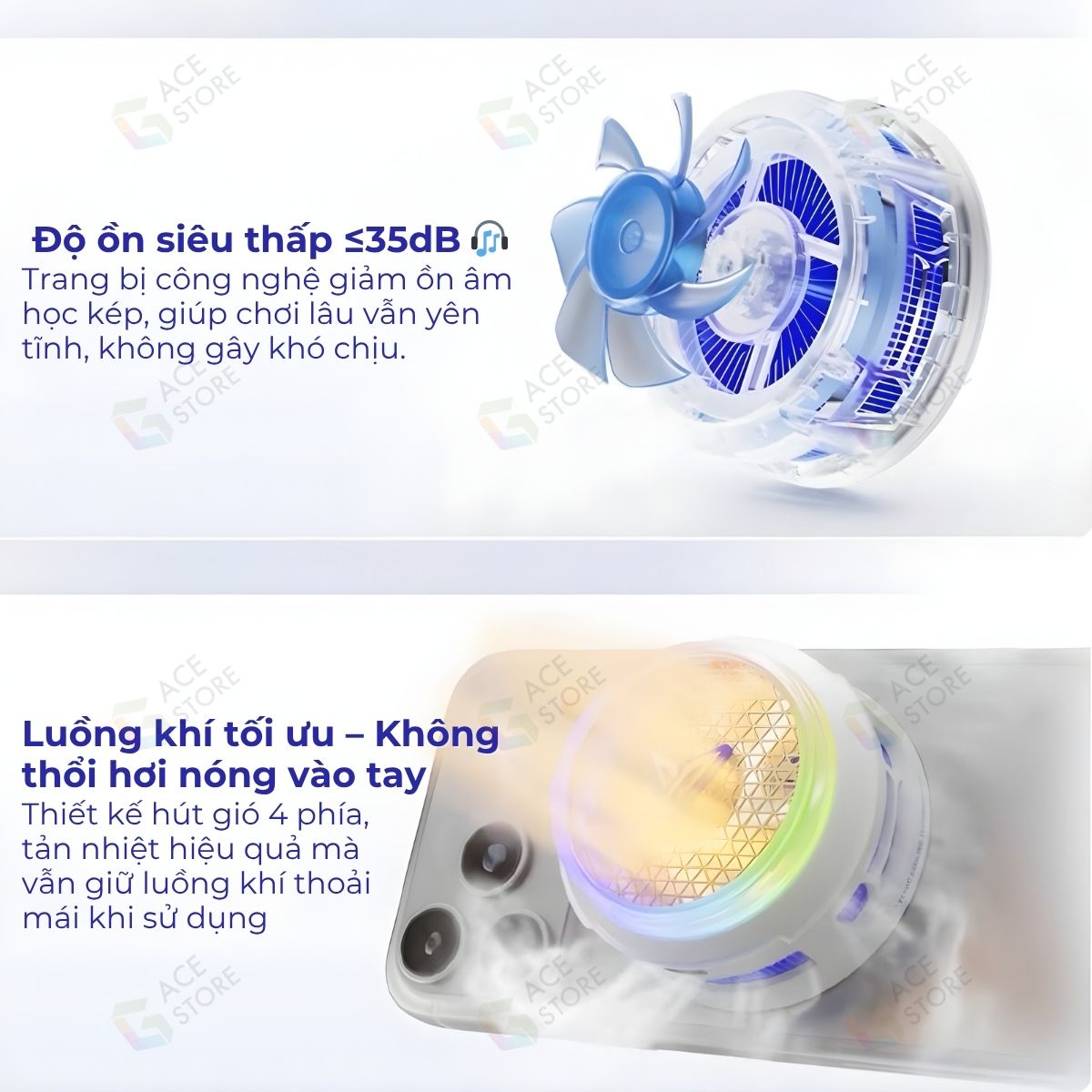 [CHÍNH HÃNG] Quạt Tản Nhiệt Sò Lạnh FLYDIGI B9X – GIẢM NHIỆT 45°C | SIÊU ÊM ≤35dB | APP ĐIỀU KHIỂN