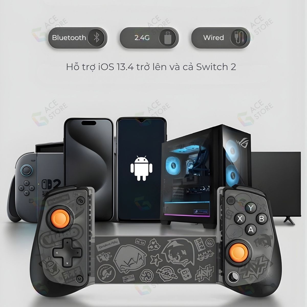 Tay Cầm GameSir X5s Limited Zendless Zone Zero – Không dây Đa Nền Tảng Hỗ Trợ Switch2/Android/PC