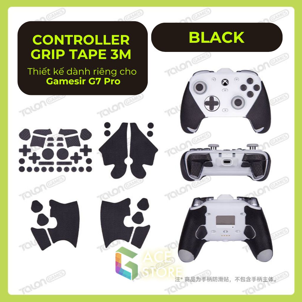 Grip Tape Gamesir G7 Pro – Miếng Dán 3M Chống Trượt Full Bộ | Talon Games