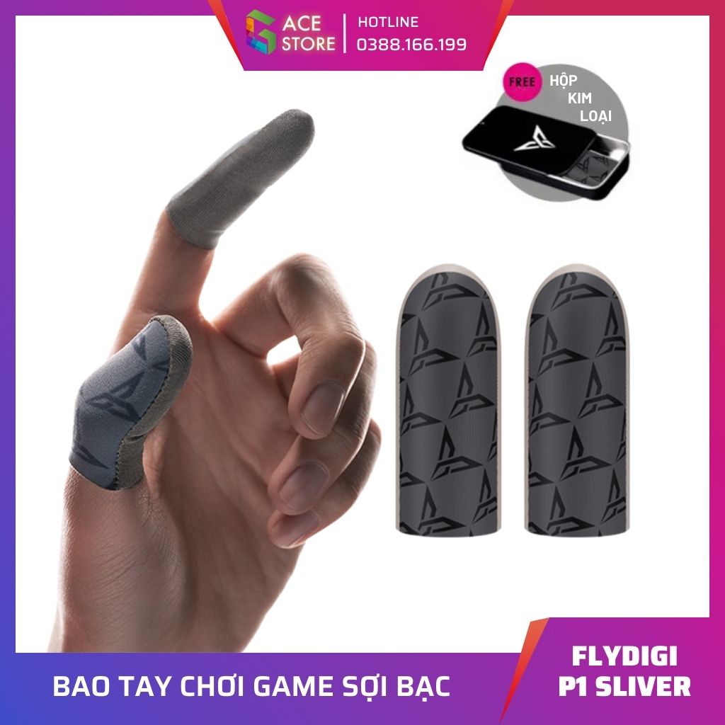 Bao tay chơi game Flydigi P1 Sliver dành cho game thủ chuyên nghiệp