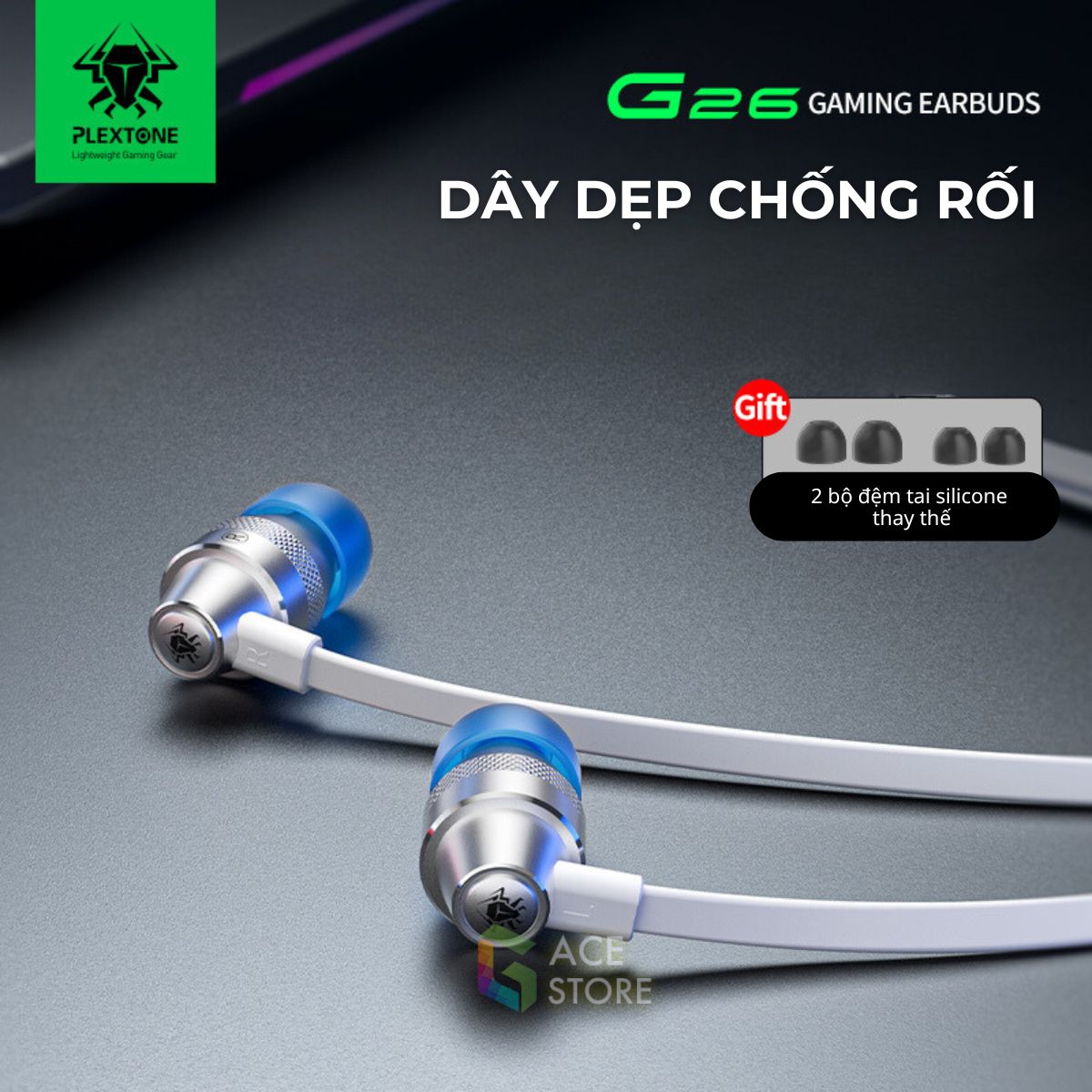 Tai nghe chơi game Plextone G26 - Type C (Tặng Kèm Cáp 3.5mm) - Gace Store
