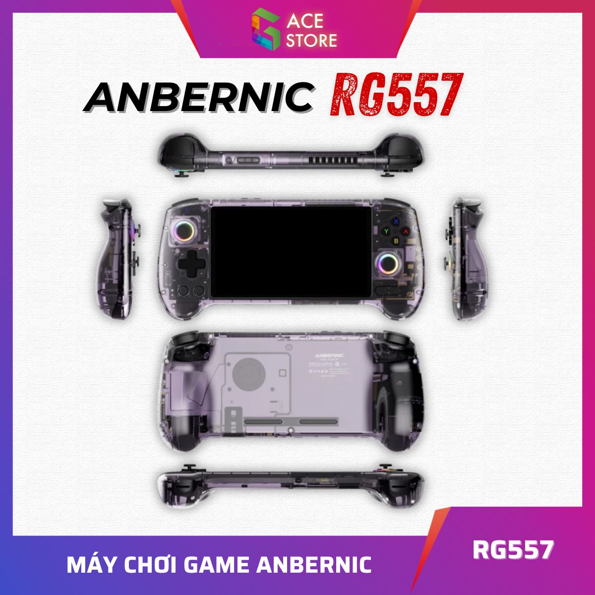 Anbernic RG557 – Máy Chơi Game Cầm Tay Android Màn Hình AMOLED 5.5 inch