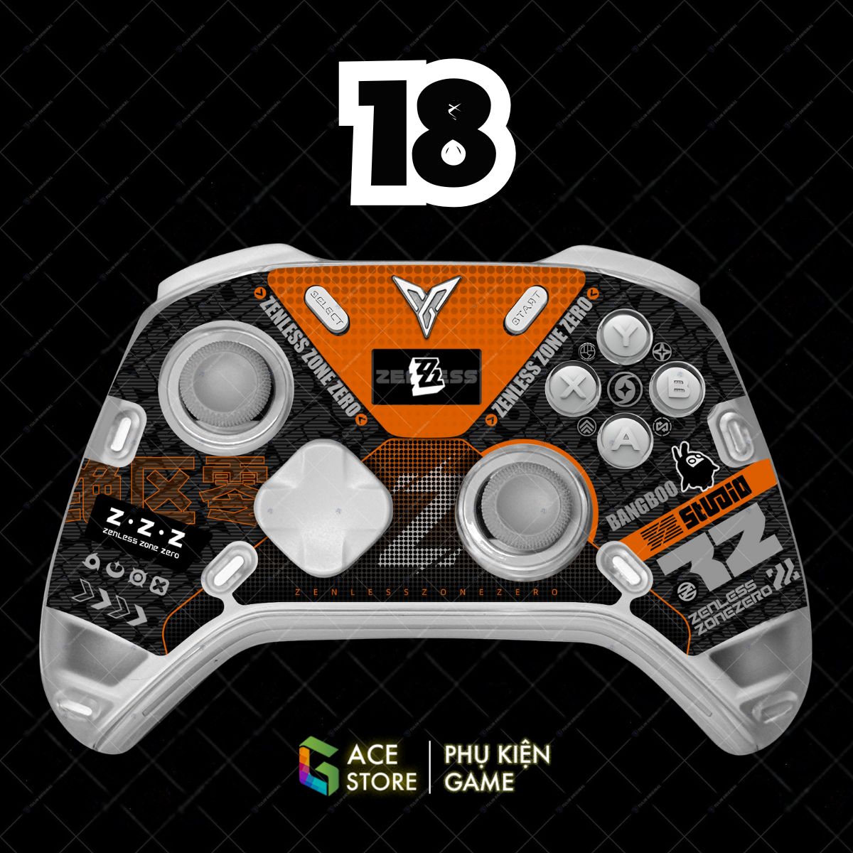 Miếng Dán Decal Cao Cấp Cho Flydigi Apex 5 Elite – EVA-01, EVA-02, MiKu, Wuchang, Demon Slayer, Zenless Zone Zero