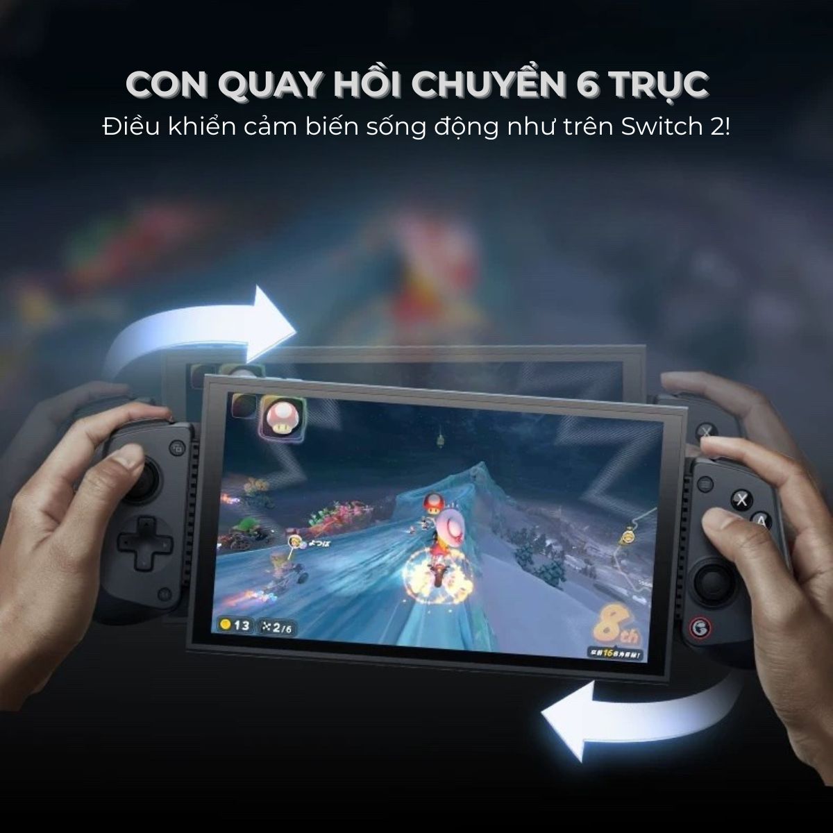 Tay Cầm GameSir X5s – Không dây Đa Nền Tảng, Hall Effect, Gyro 6 Trục, Kẹp Điện Thoại, Switch2/Android/PC