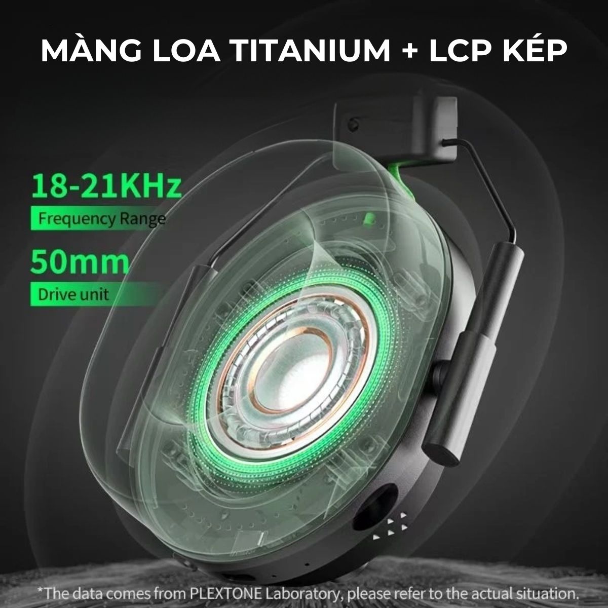 Tai nghe chơi game không dây Plextone G810 LED Light E-Sport Gaming, có mic tháo rời