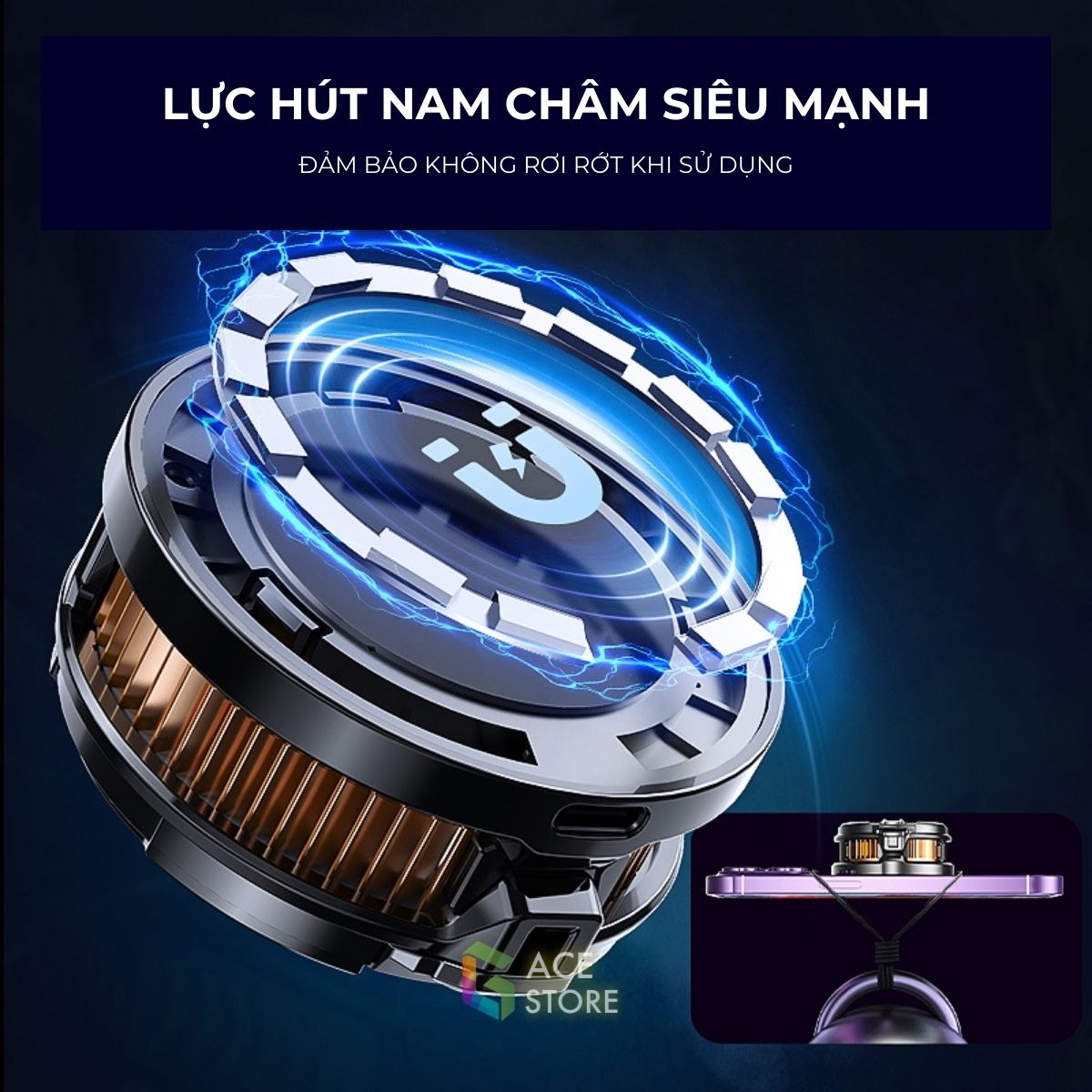 MEMO CX07 | Quạt tản nhiệt điện thoại làm lạnh âm độ LED RGB dành cho điện thoại và máy tính bảng ( TẶNG NGÀM KẸP)