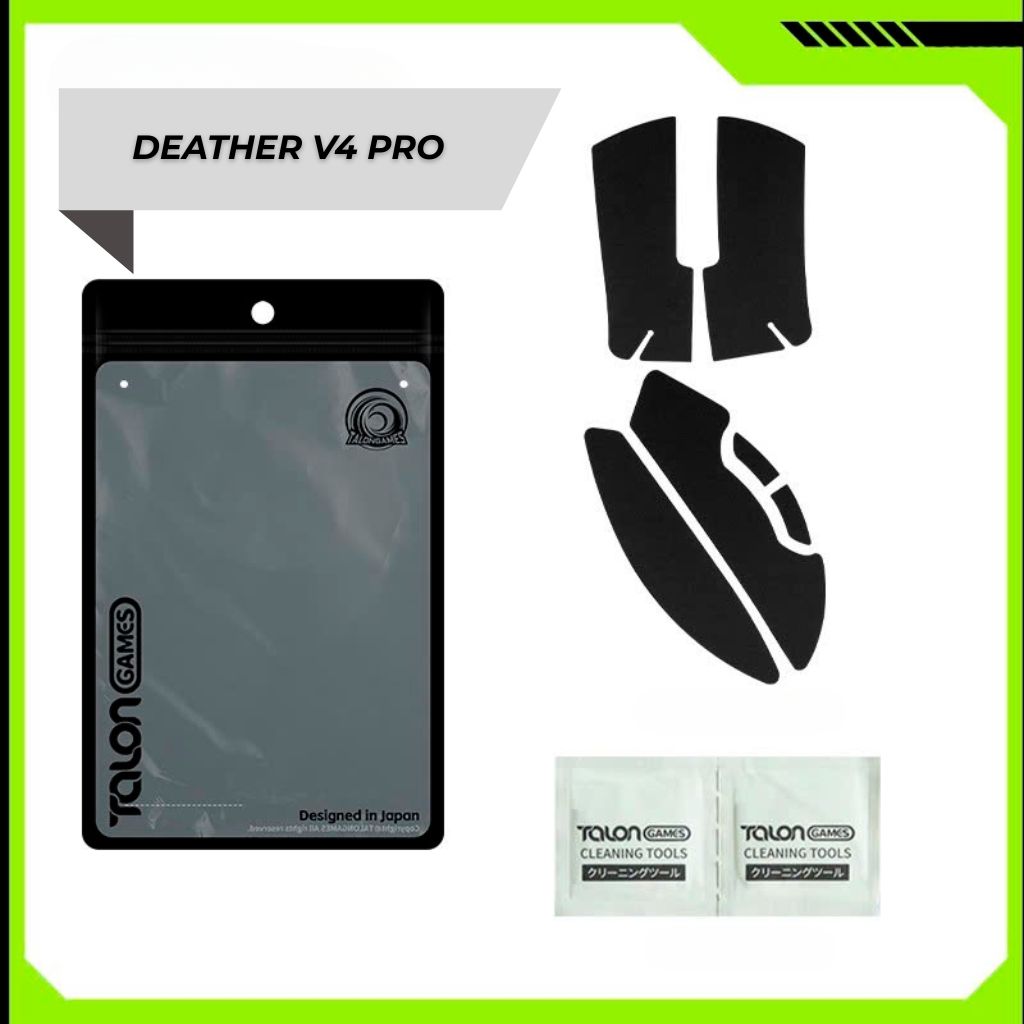 Grip Tape Chuột Deather V4 Pro Ultra – Miếng Dán 3M Chống Trượt Full Bộ | Talon Games