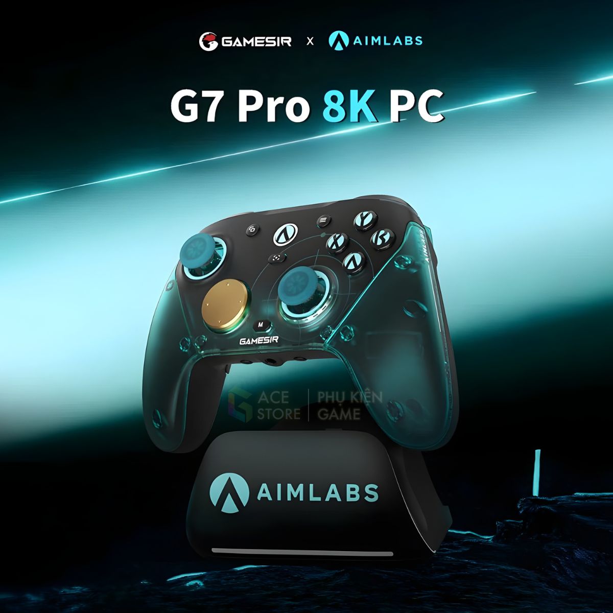 Tay Cầm GameSir G7 Pro 8K PC AIMLABS EDITION – 8000K Hz | TMR GEN 2 | GYRO 6 TRỤC | ESPORT