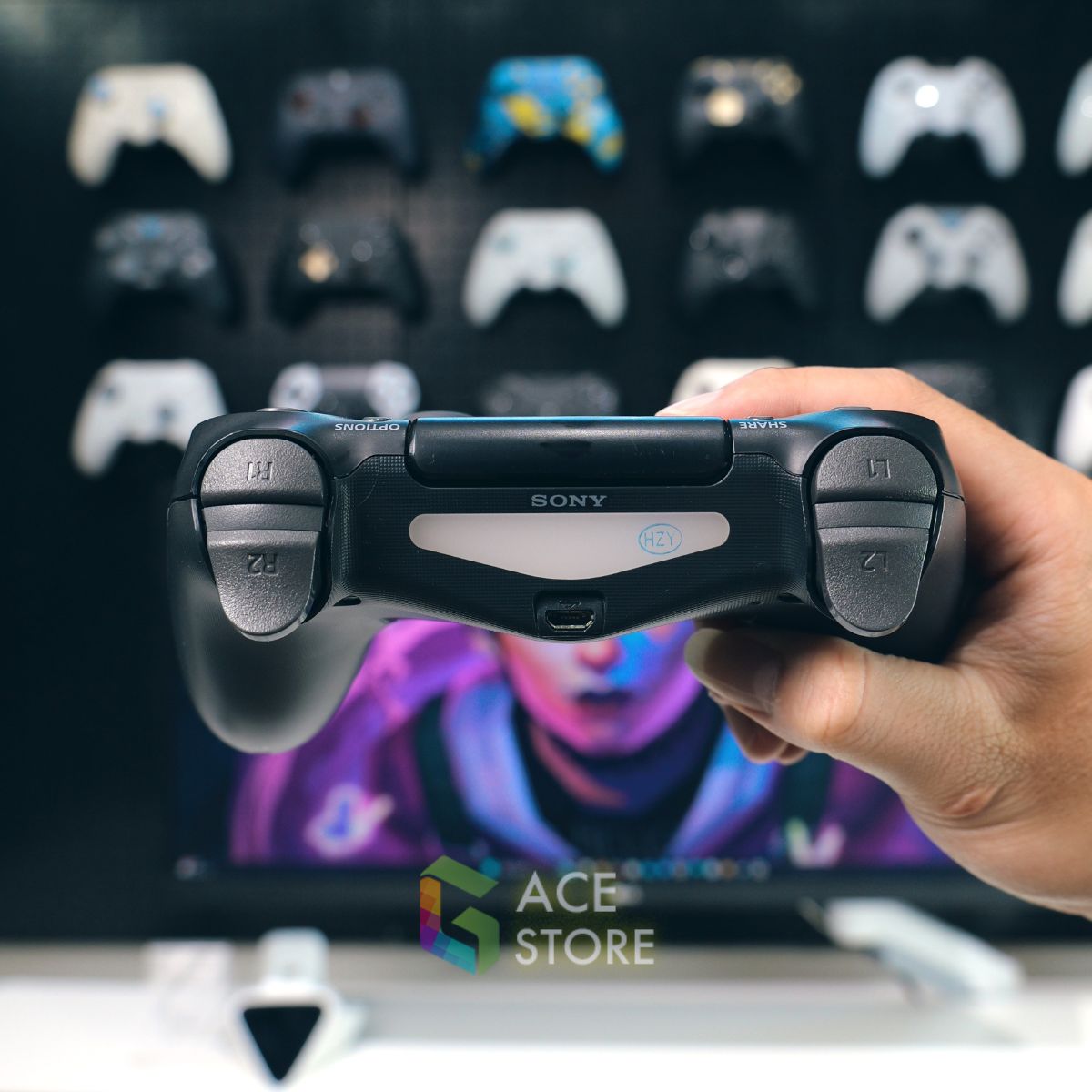 Tay Cầm Sony DualShock 4 PS4 Cũ 2nd + Kèm Cáp USB Chơi Game Tối Ưu Cho PC / FO4 / FIFA