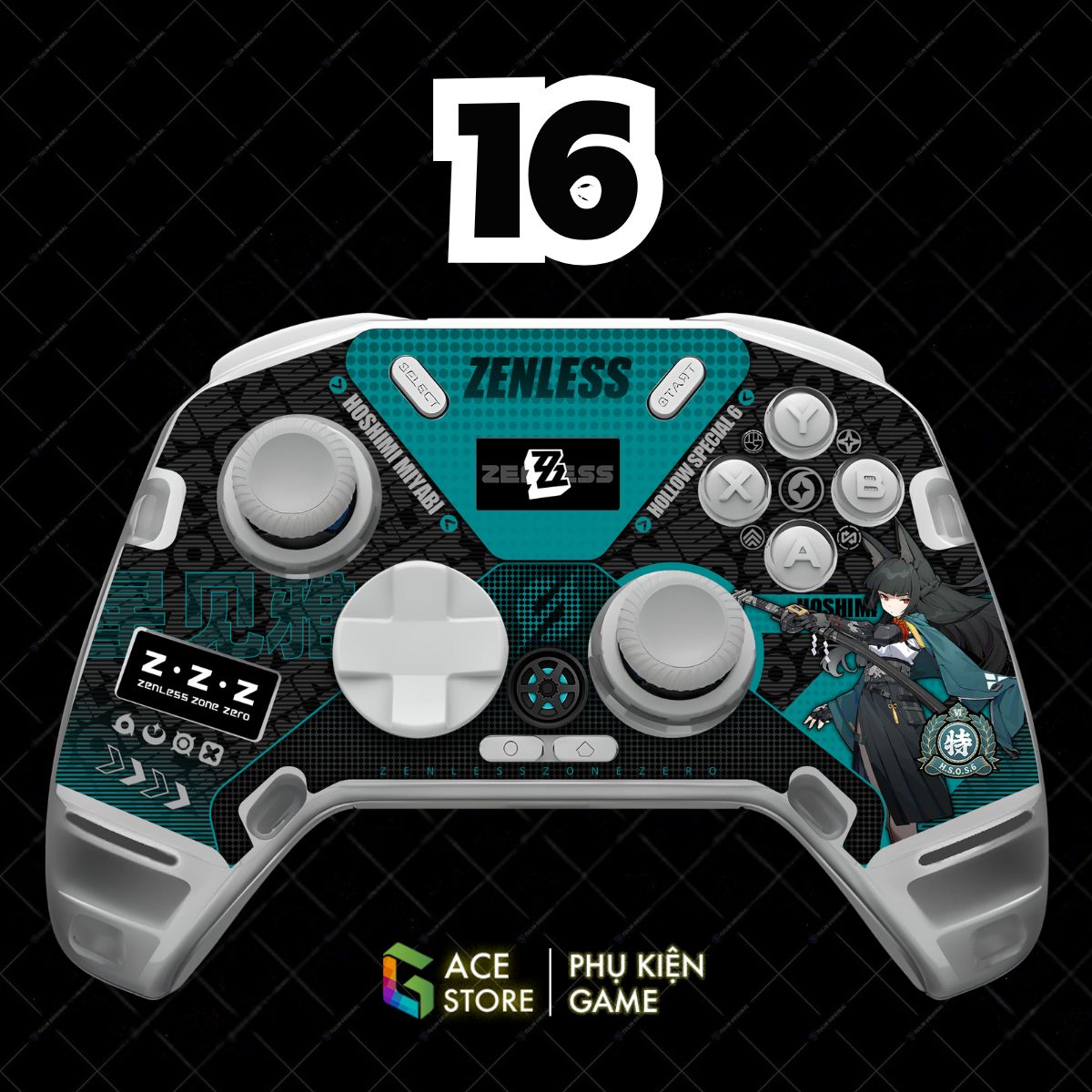 Miếng Dán Decal Cao Cấp Cho Flydigi Apex 4 – EVA-01, EVA-02, MiKu, Wuchang, Demon Slayer, Zenless Zone Zero