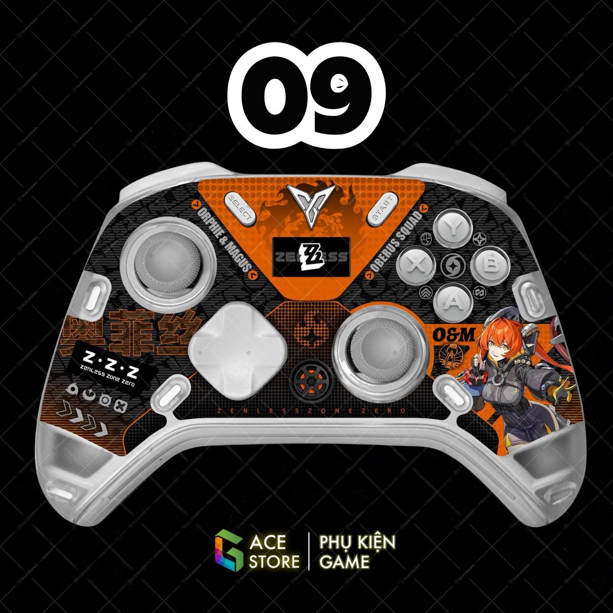 Miếng Dán Decal Cao Cấp Cho Flydigi Apex 5 Elite – EVA-01, EVA-02, MiKu, Wuchang, Demon Slayer, Zenless Zone Zero