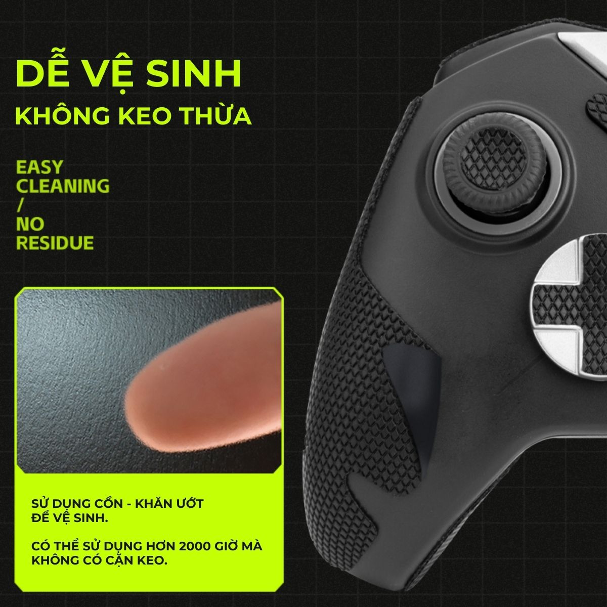 Miếng Dán Grip Tape 3M Chống Trượt Cho Tay cầm Flydigi Vader 4 Pro / Vader 3 Pro Full Bộ Đủ Nút