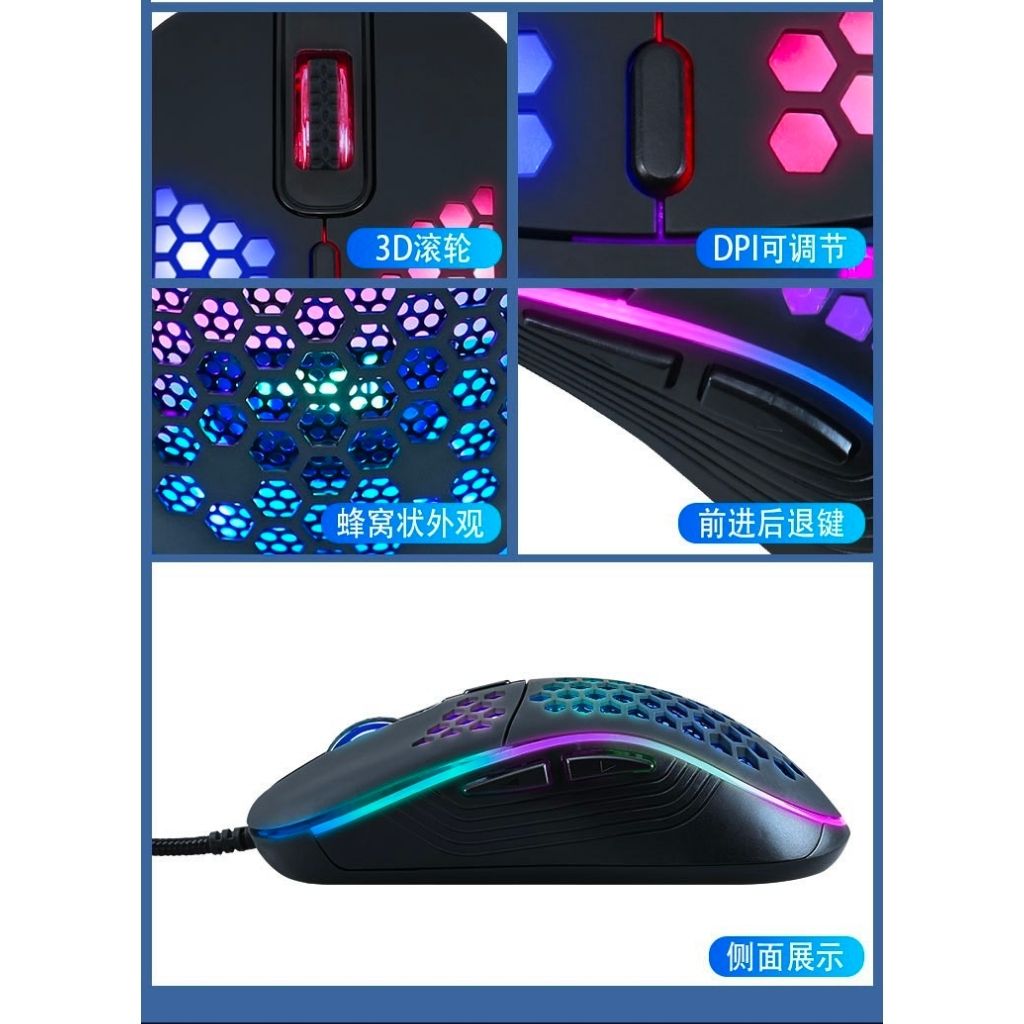 Gamwing GM86 | Chuột Gaming Có Dây  - DPI 4 Cấp Độ và 6 Nút Điều Chỉnh