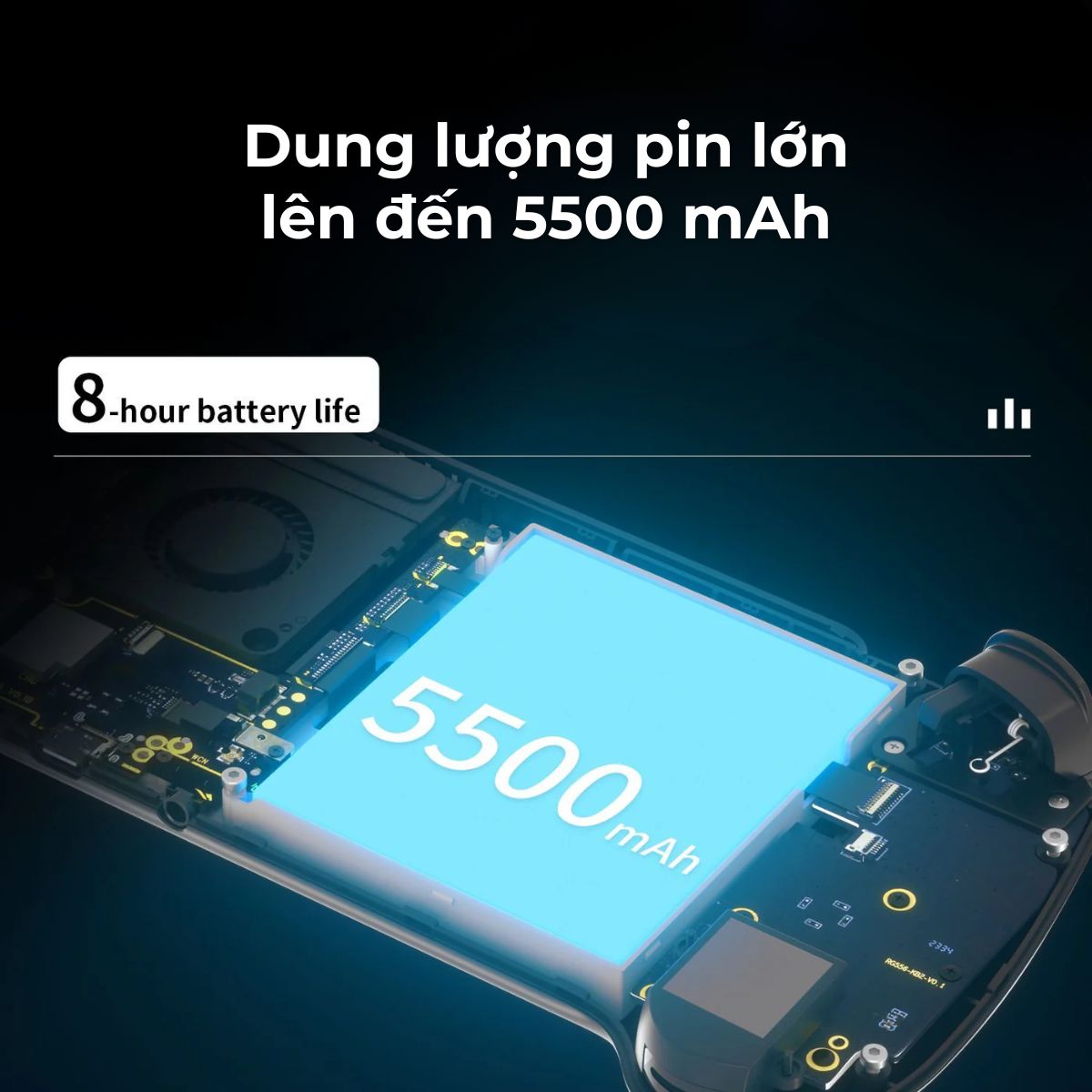 Máy Chơi Game ANBERNIC RG556 Android 13 5.48 inch Màn hình OLED, Có Quạt Tản Nhiệt