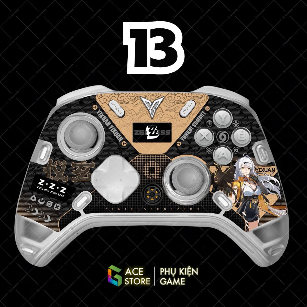 Miếng Dán Decal Cao Cấp Cho Flydigi Apex 5 Elite – EVA-01, EVA-02, MiKu, Wuchang, Demon Slayer, Zenless Zone Zero