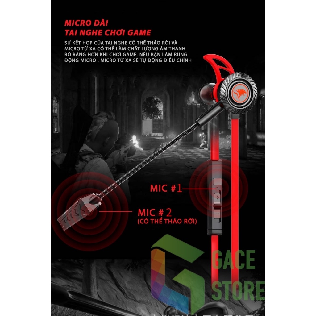 PLEXTONE RX1 | Tai nghe chơi game cho dual mic, jack 3.5mm sử dụng điện thoại, laptop, PC