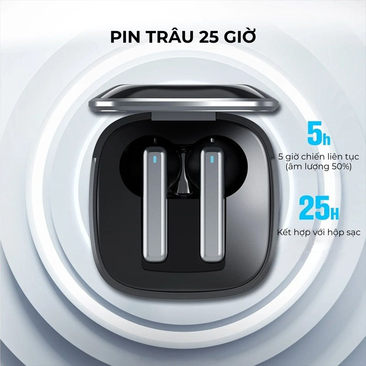 Tai Nghe TWS Retroid Pocket H1 Chính Hãng – Bluetooth 5.3, Pin 25H, Low Latency, Âm Thanh Rõ Nét Cho Game Thủ