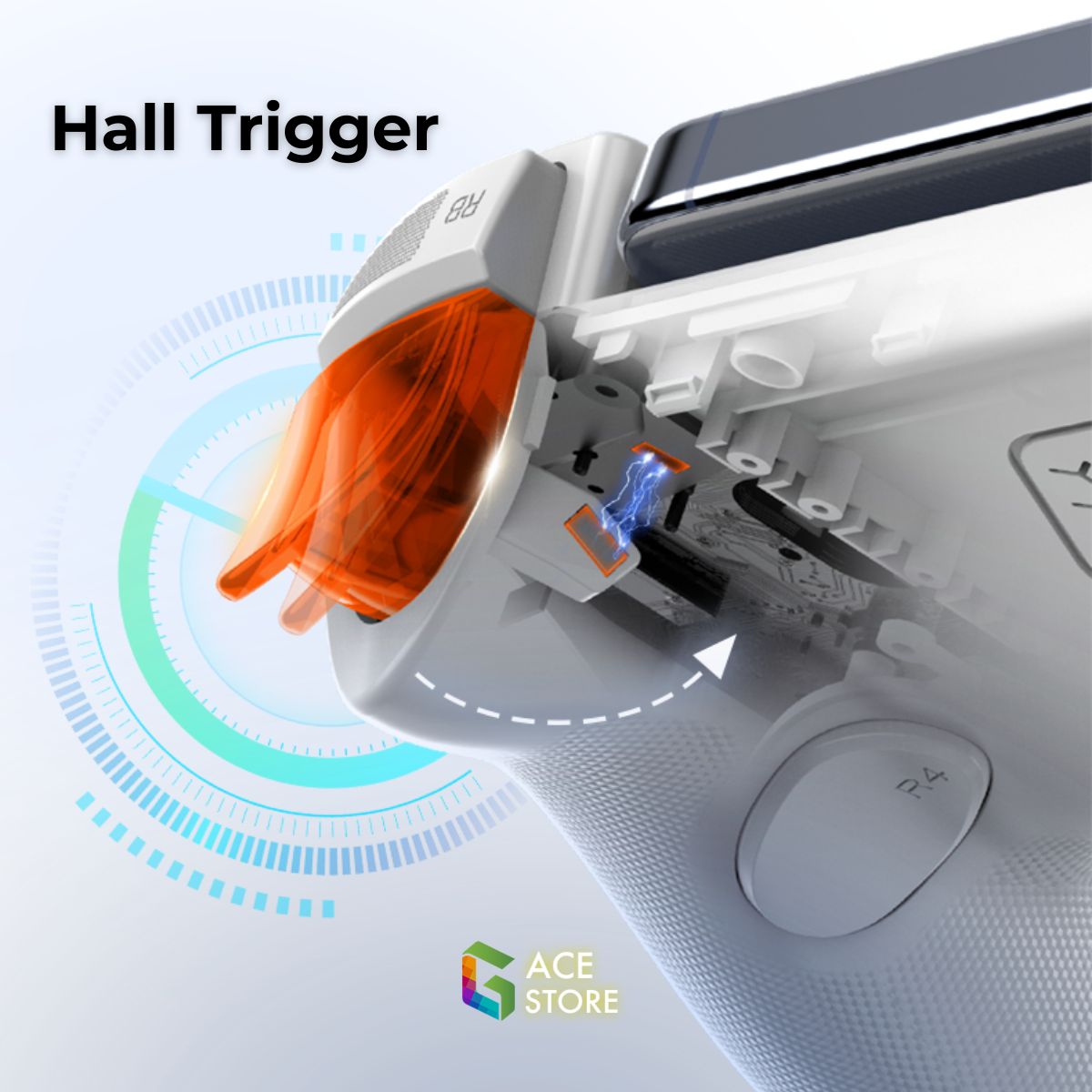 Tay cầm chơi game Gamwing AB01 - Máy chơi game hỗ trợ đa nền tảng với sạc nhanh và jack tai nghe 3.5mm cho Switch, Android, iOS, PC | Gace Store