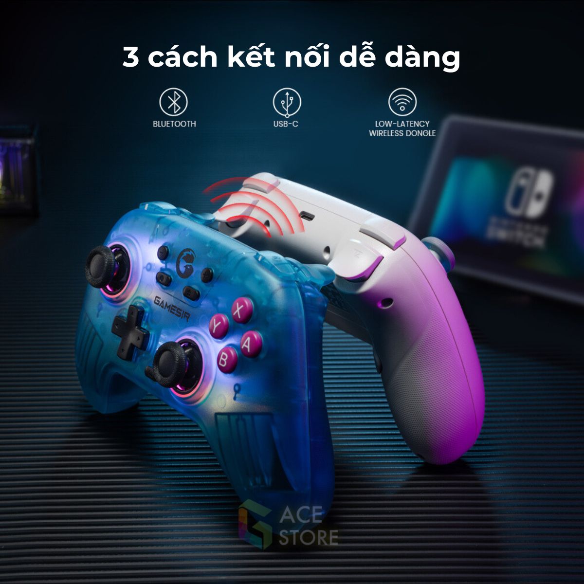 GameSir Nova HD Rumble - Tay cầm chơi game đa nền tảng với công nghệ vượt trội | Nitendo, PC, Steam, Mobile