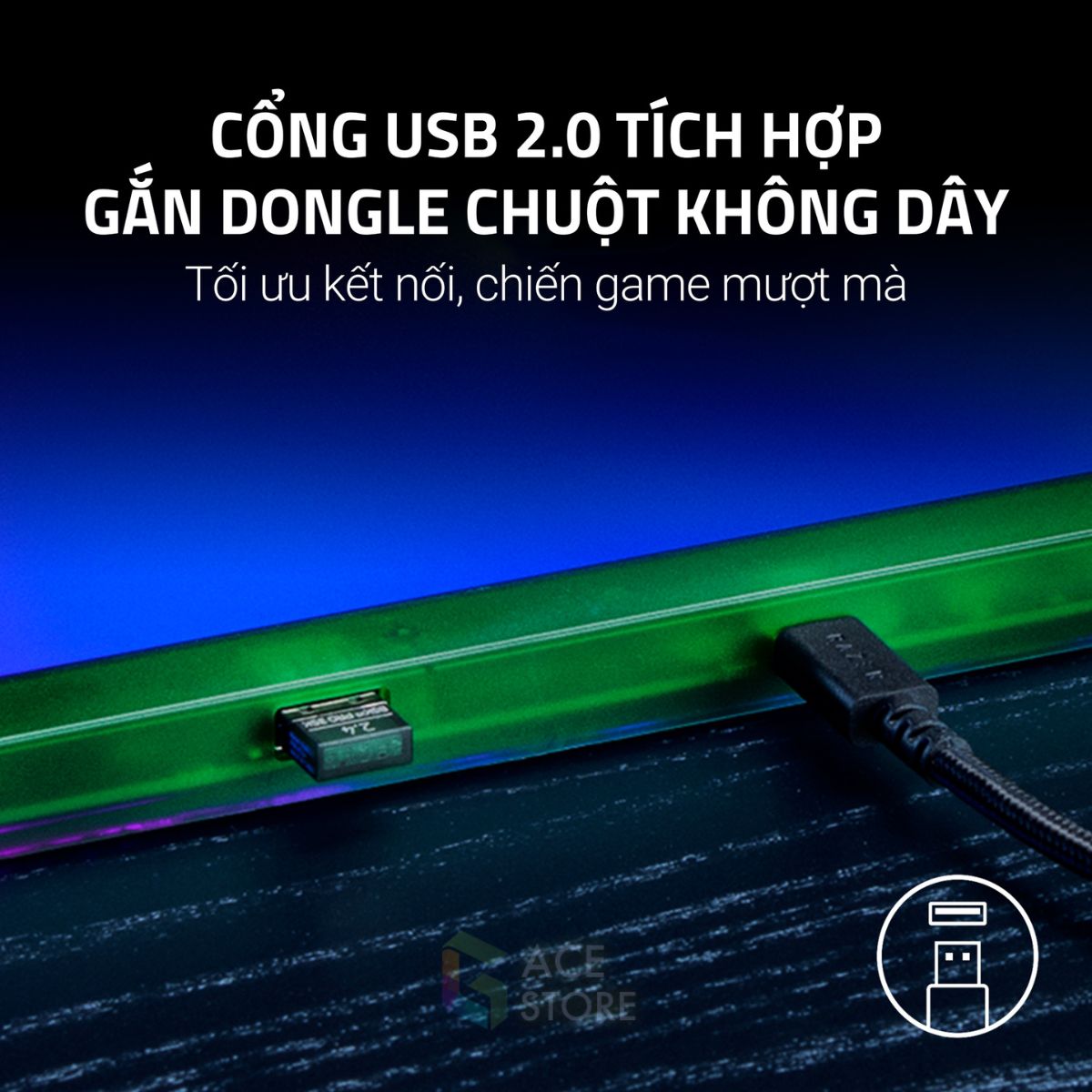 Lót chuột Razer Firefly V2 Pro RGB Phantom Green Edition RZ02-04920300-R3M1