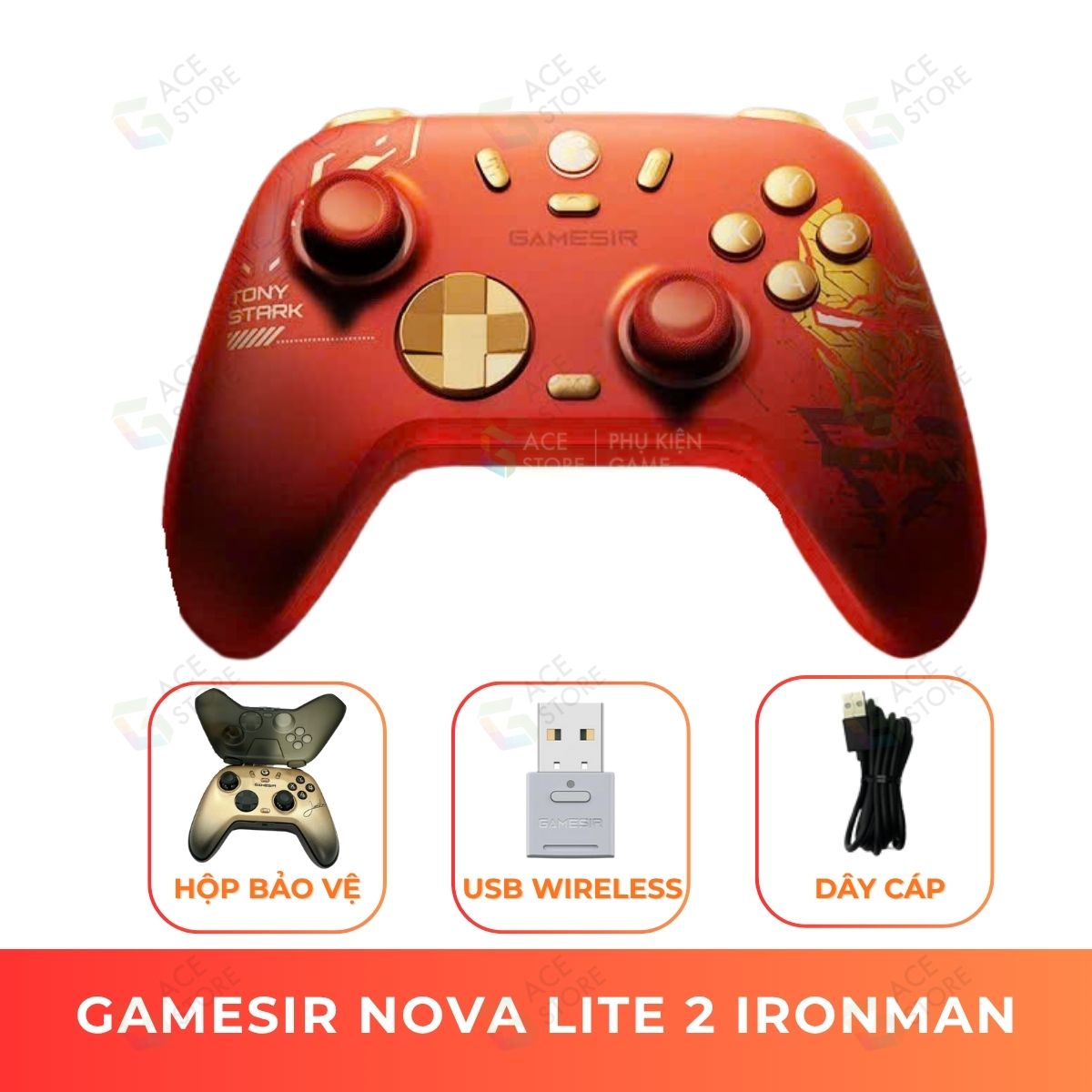 [Chính hãng] Tay Cầm Gamesir Nova Lite 2 Phiên Bản Ironman Hỗ Trợ PC / Android / iOS / Nitendo Switch