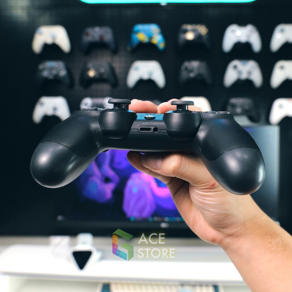 Tay Cầm Sony DualShock 4 PS4 Cũ 2nd + Kèm Cáp USB Chơi Game Tối Ưu Cho PC / FO4 / FIFA