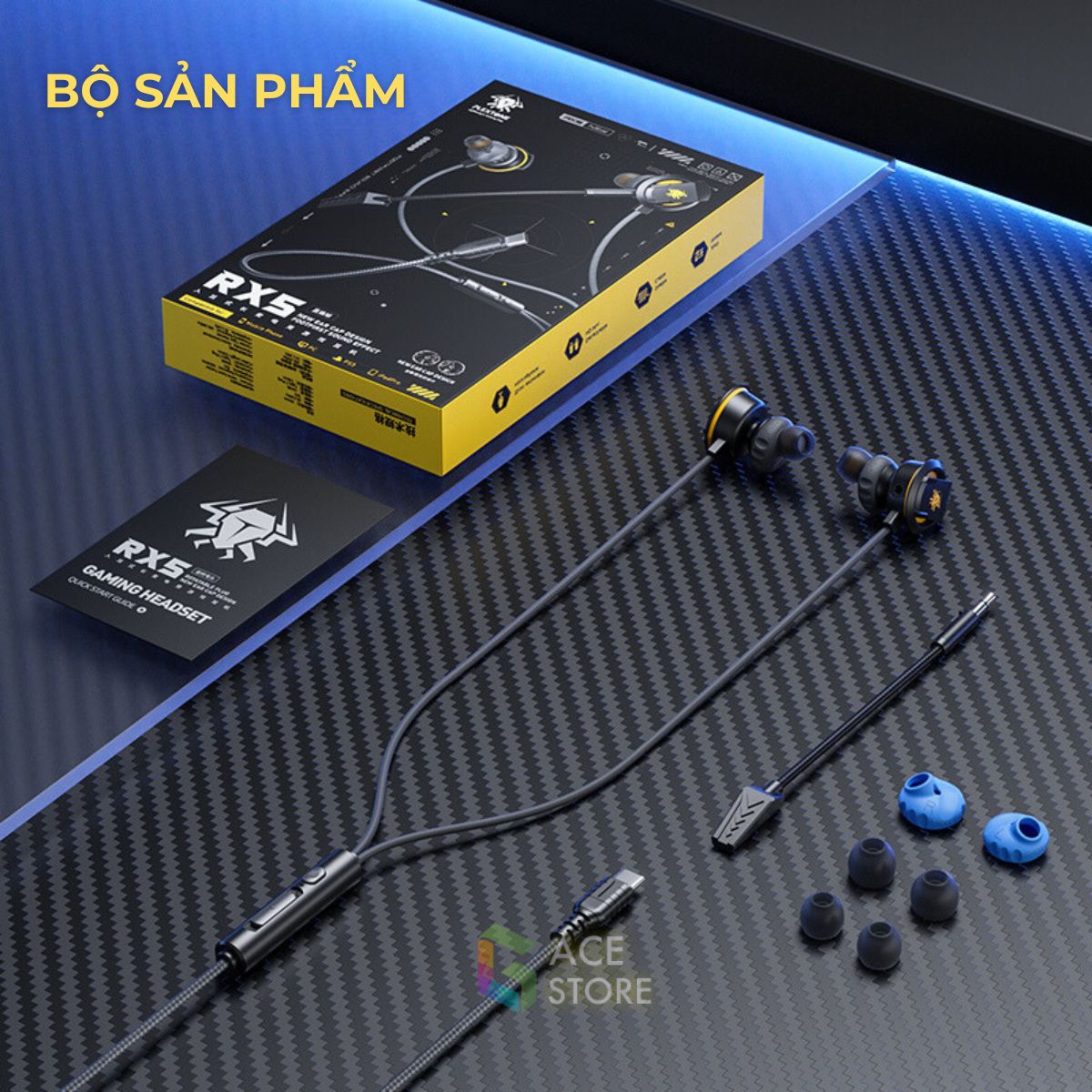 Plextone RX5 Pro | Tai nghe chơi game  có mic rời 15cm - Tracker IV Speaker dành cho điện thoại, PC