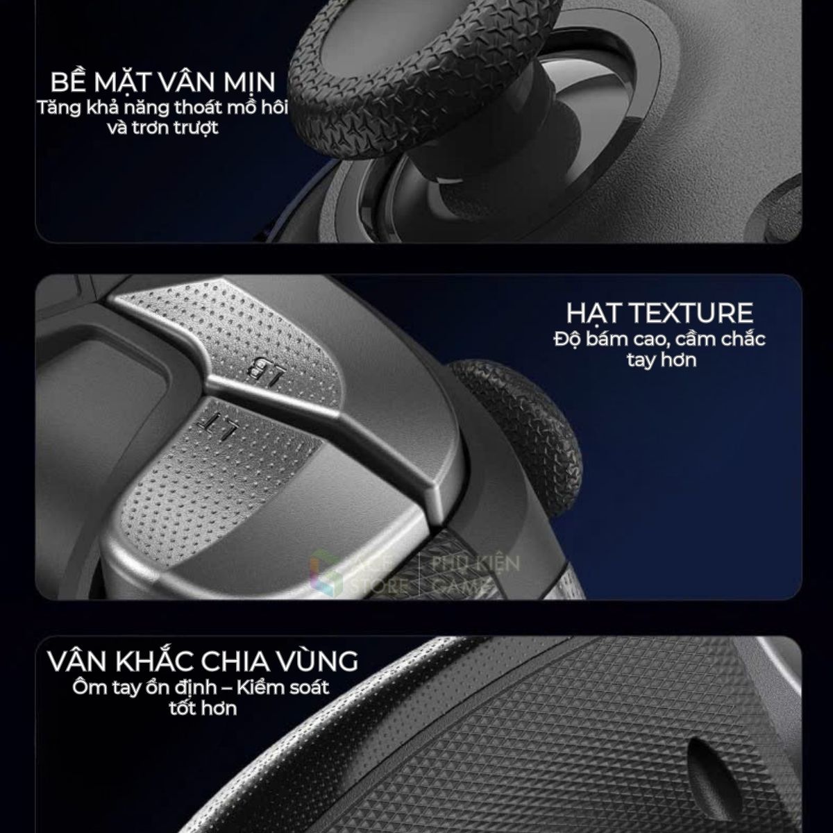 Tay Cầm EasySMX D10 Wireless 1000Hz – TMR Joystick Chống Drift – Dock Sạc RGB | PC / Android / iOS / Switch