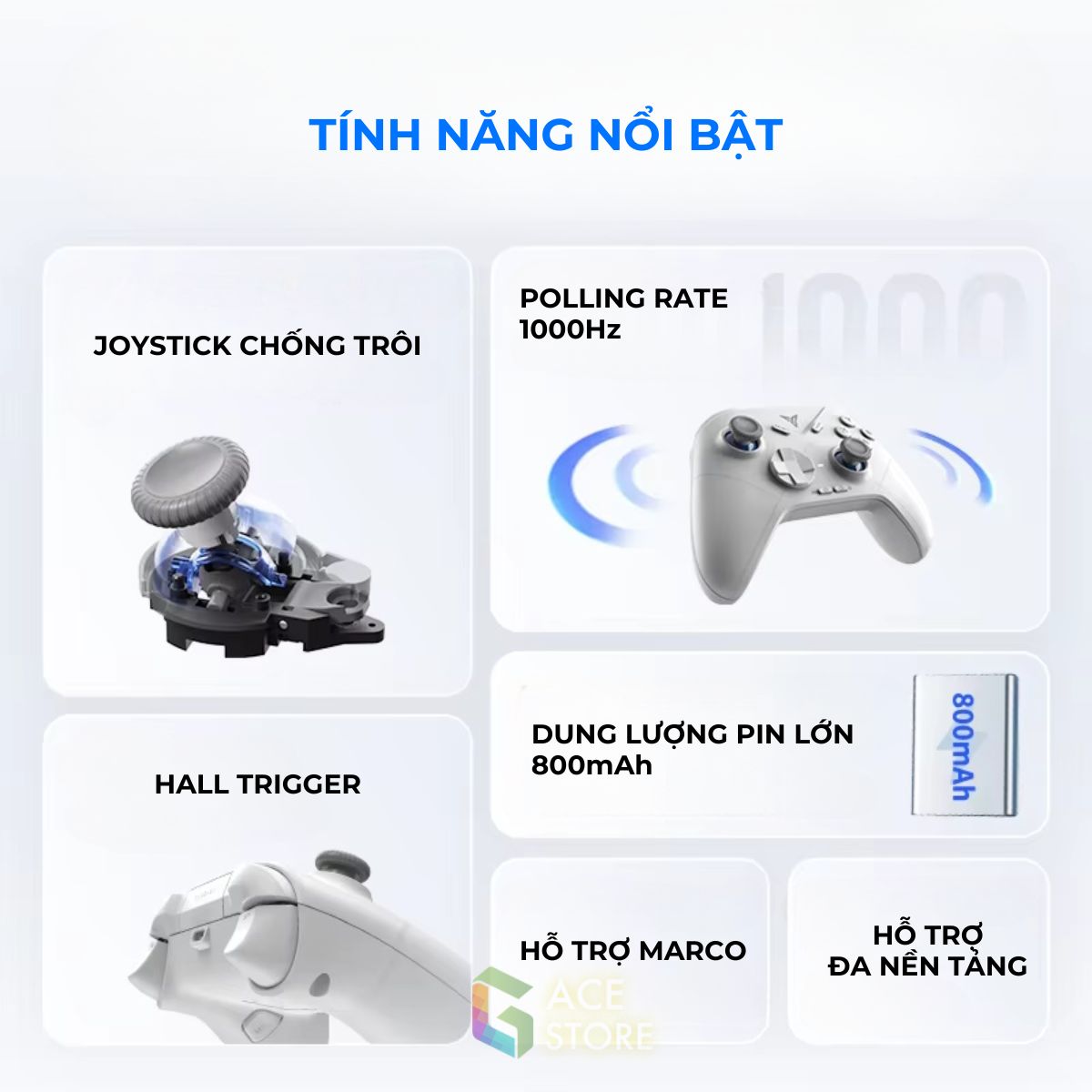 Flydigi Direwolf 3 | Tay cầm chơi game Direwolf 3 Wireless hỗ trợ đa nền tảng PC/Switch/Mobile | Gace Store