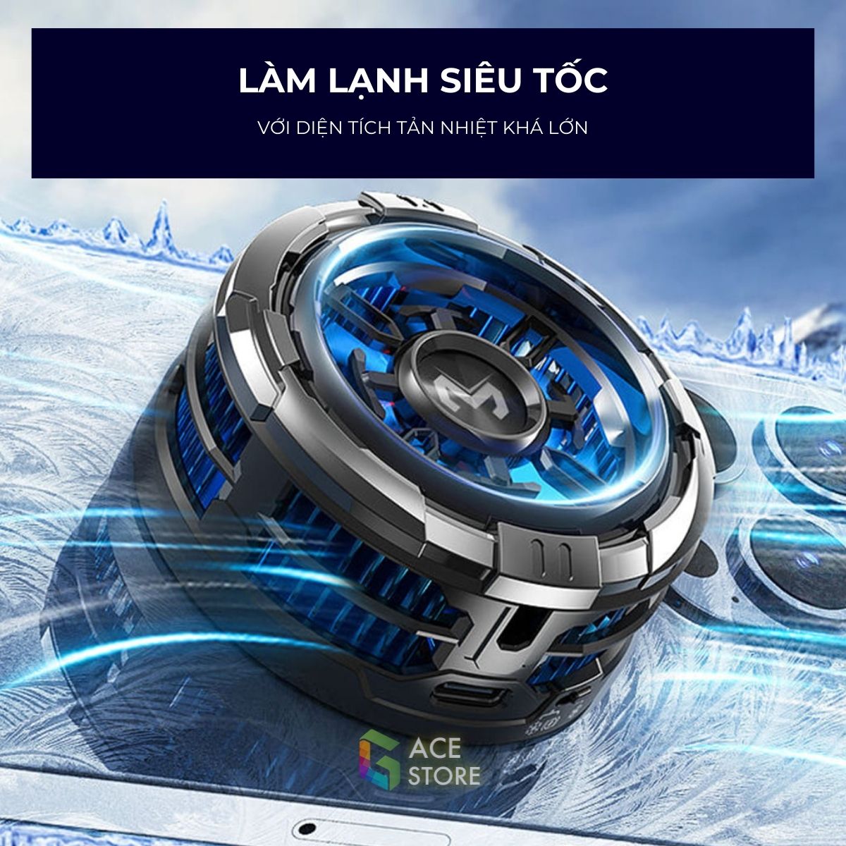 Memo CX08 - Quạt Tản Nhiệt Sò Lạnh Cho Điện Thoại & Máy Tính Bảng | Tản Nhiệt Làm Mát Điện Thoại Nhanh, Êm Ái