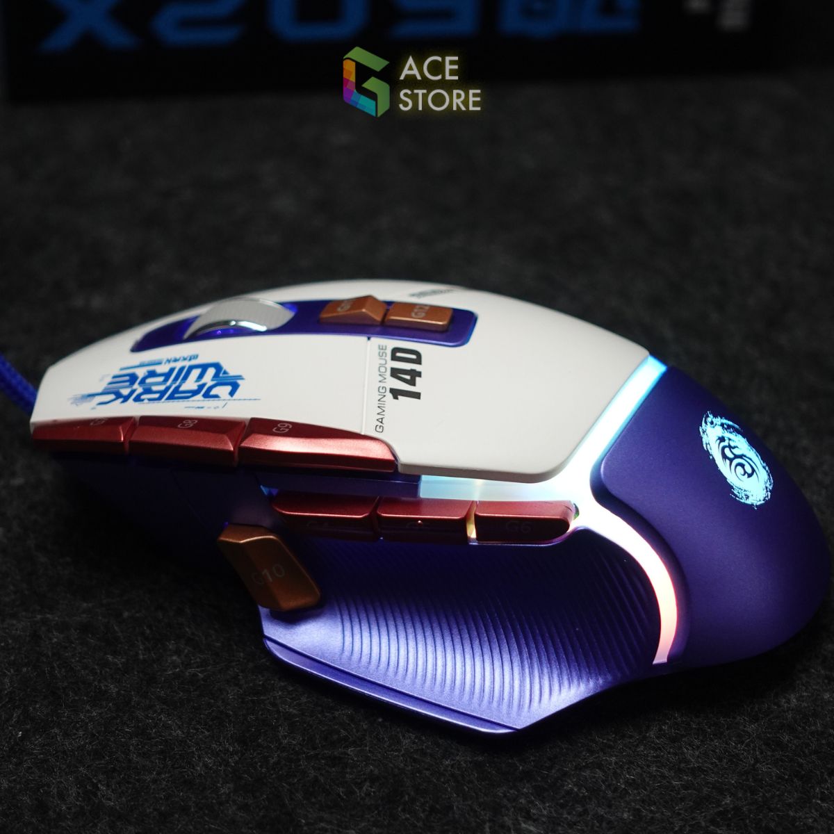 Chuột Gaming Demon Baron 14D - Hỗ Trợ Ghìm Tâm PUBG Mobile & PC | 1000Hz - 6400 DPI
