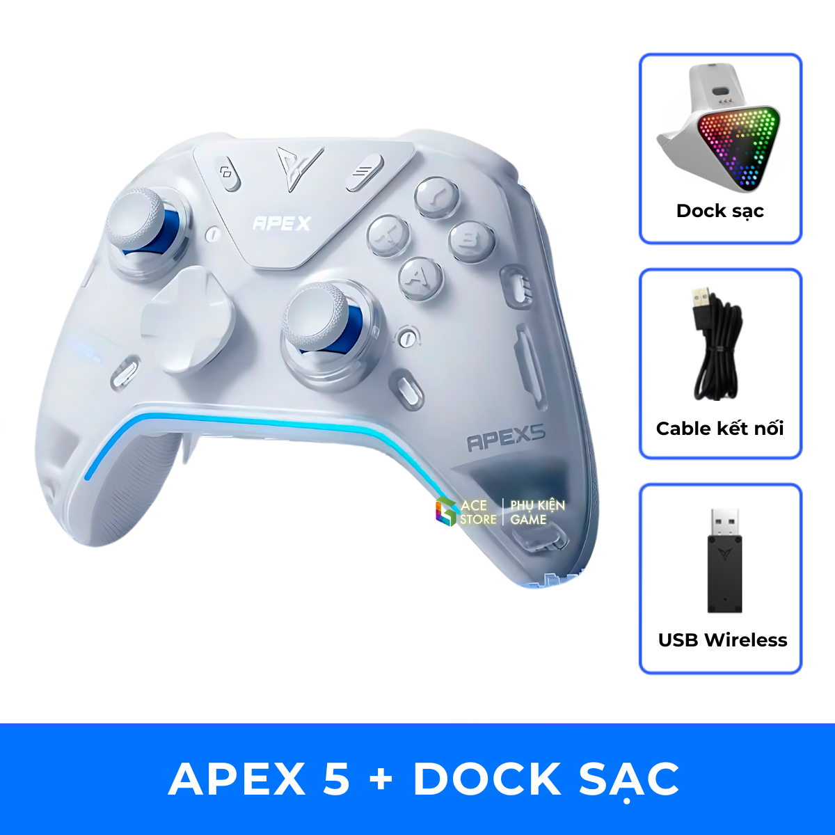 [Chính Hãng] [BH12T] Flydigi Apex 5 Elite - Tay Cầm Chơi Game Cho PC / Mobile / Nintendo Switch