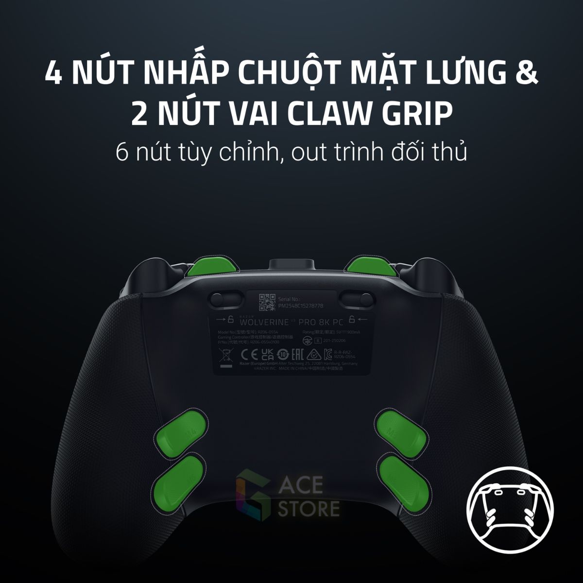 Razer Wolverine V3 Pro 8K PC – Tay cầm esports nhanh nhất cho game thủ PC
