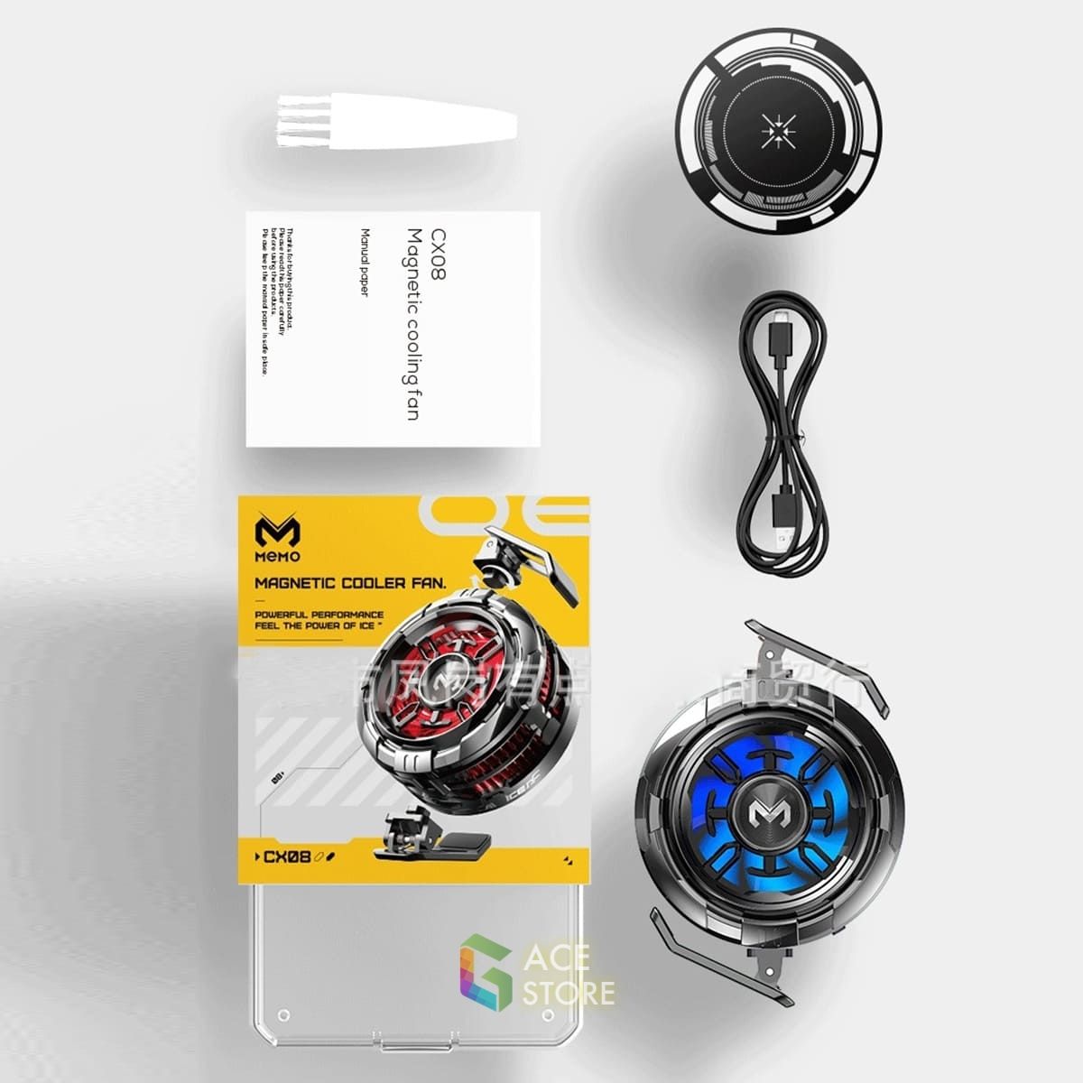 Memo CX08 - Quạt Tản Nhiệt Sò Lạnh Cho Điện Thoại & Máy Tính Bảng | Tản Nhiệt Làm Mát Điện Thoại Nhanh, Êm Ái