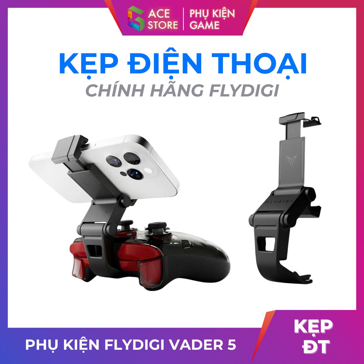 Kẹp Điện Thoại Chính Hãng Flydigi Cho Vader/Apex 5